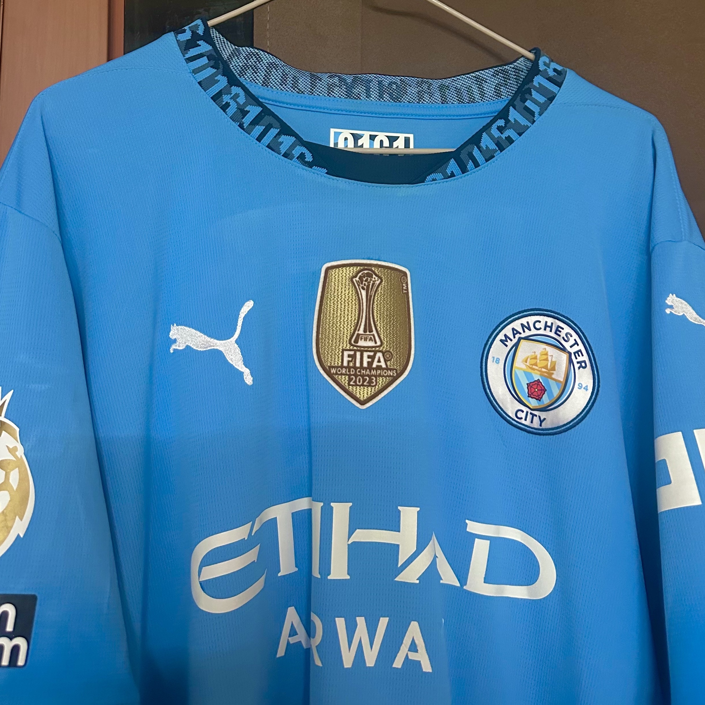Puma Manchester City 2024/25 Home Jersey Team Light Blue (Non Marking Ver.) 착용 스타일 - 2