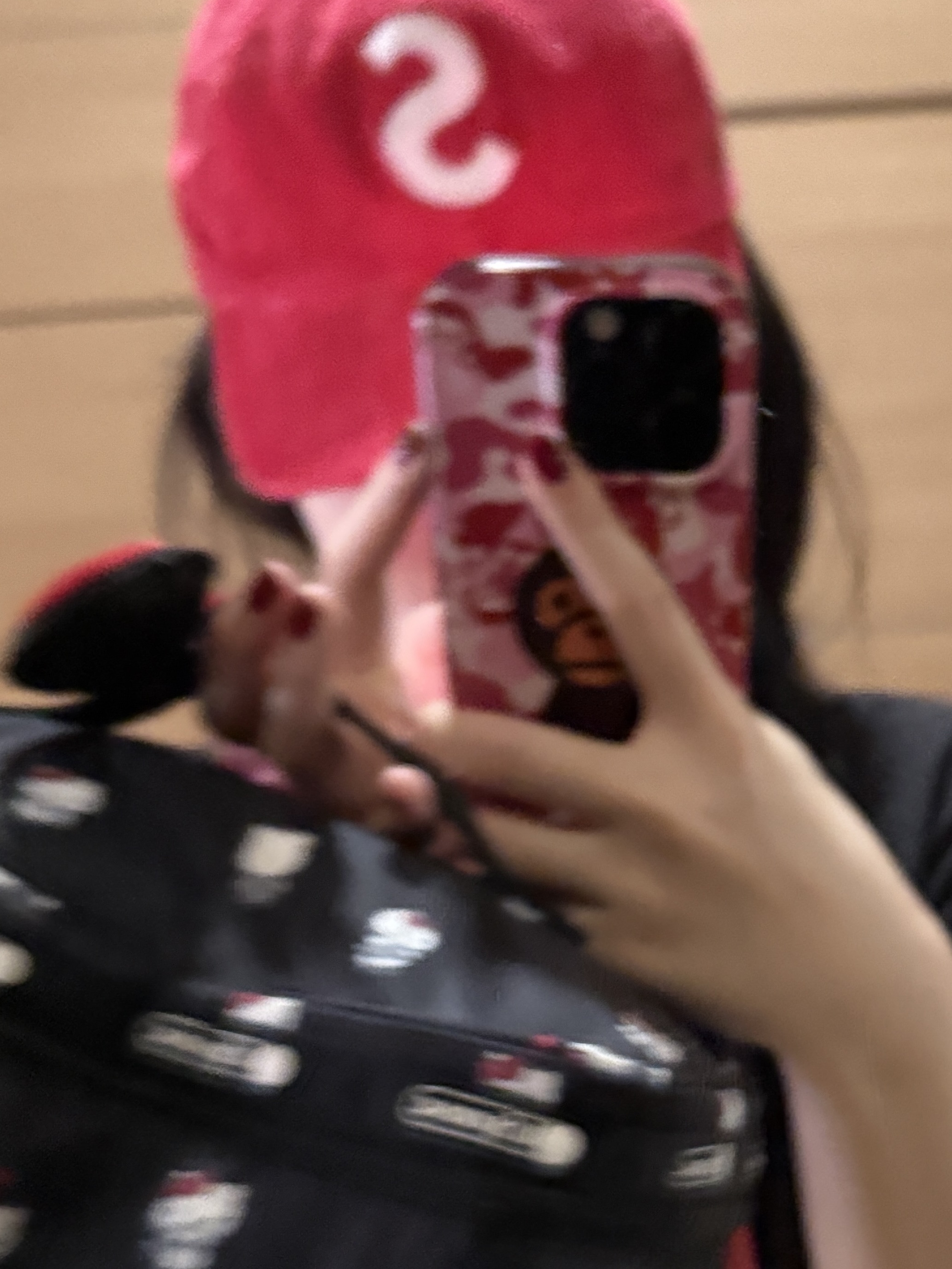 Supreme Corduroy S Logo 6-Panel Bright Red - 24FW 착용 스타일 - 2