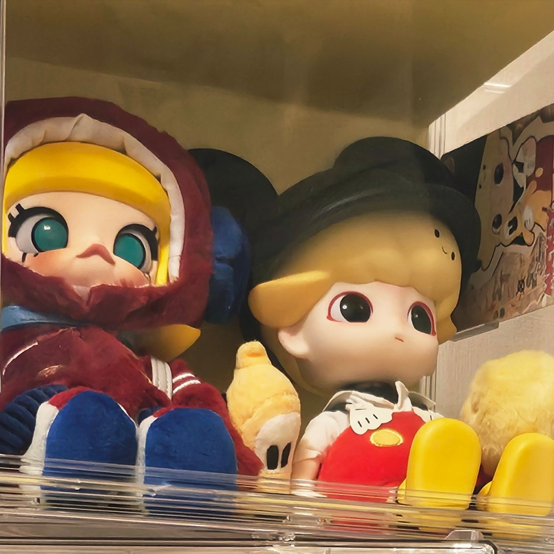 Pop Mart Molly Hello, Moon 1/8 Action Figure, Pop Mart Dimoo Mickey BJD 착용 스타일