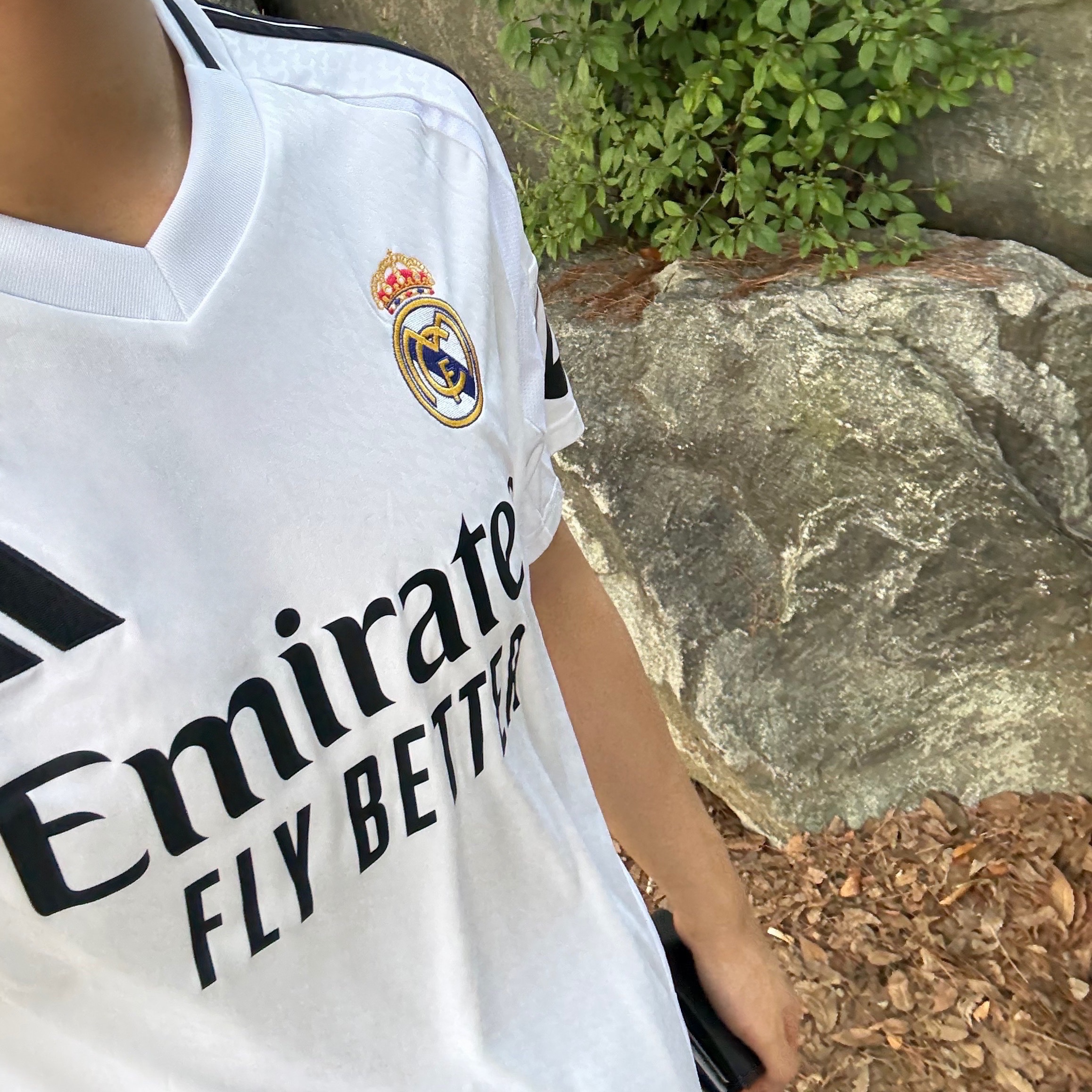 Adidas Real Madrid 2024/25 Home Jersey White - KR Sizing (Non Marking Ver.) 착용 스타일