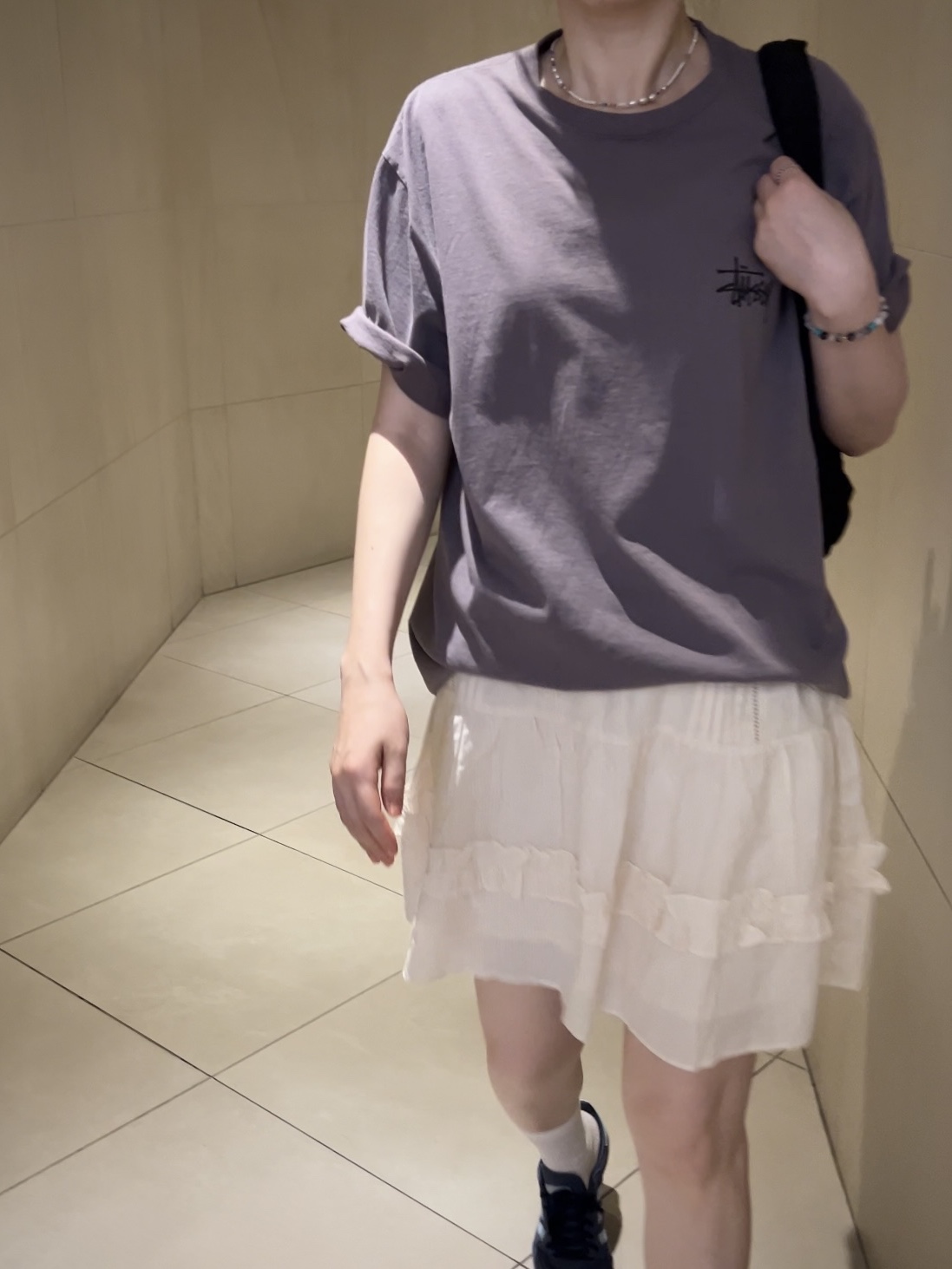 Stussy California Grown Pigment Dyed T-Shirt Shark 착용 스타일 - 1