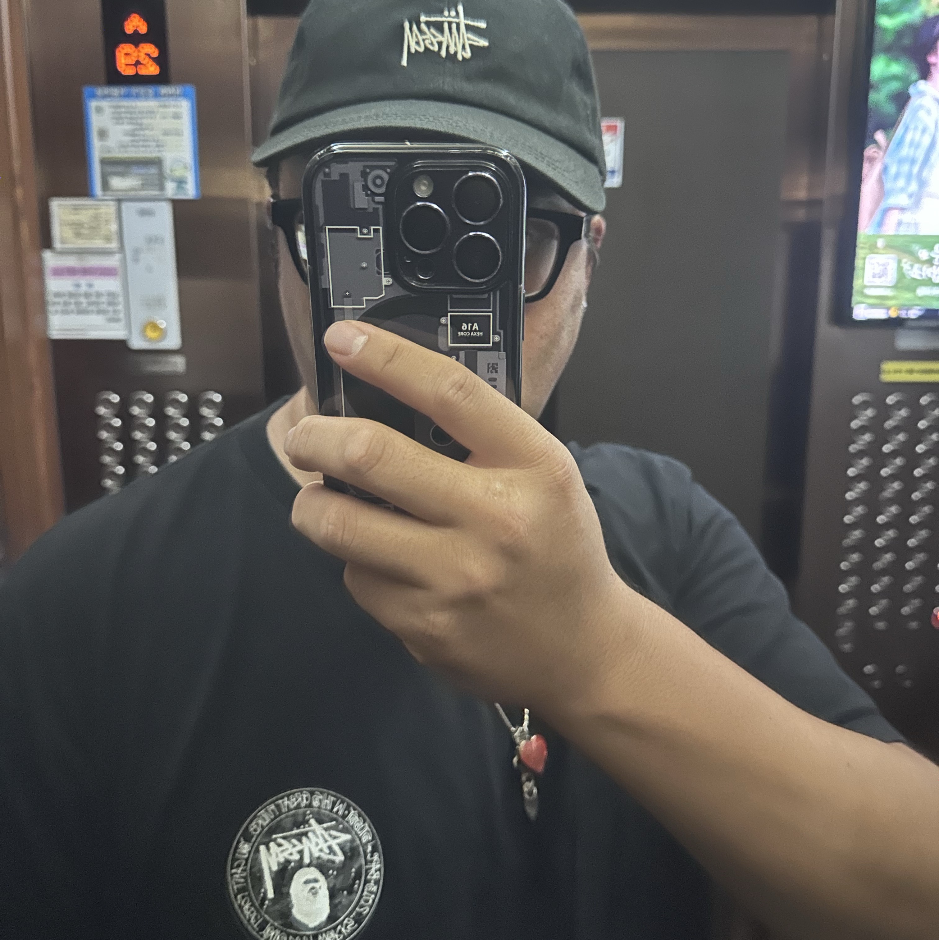 Stussy Stock Low Pro Cap Black, Obey Giant Cargo Pants Lichen Green 착용 스타일 - 2