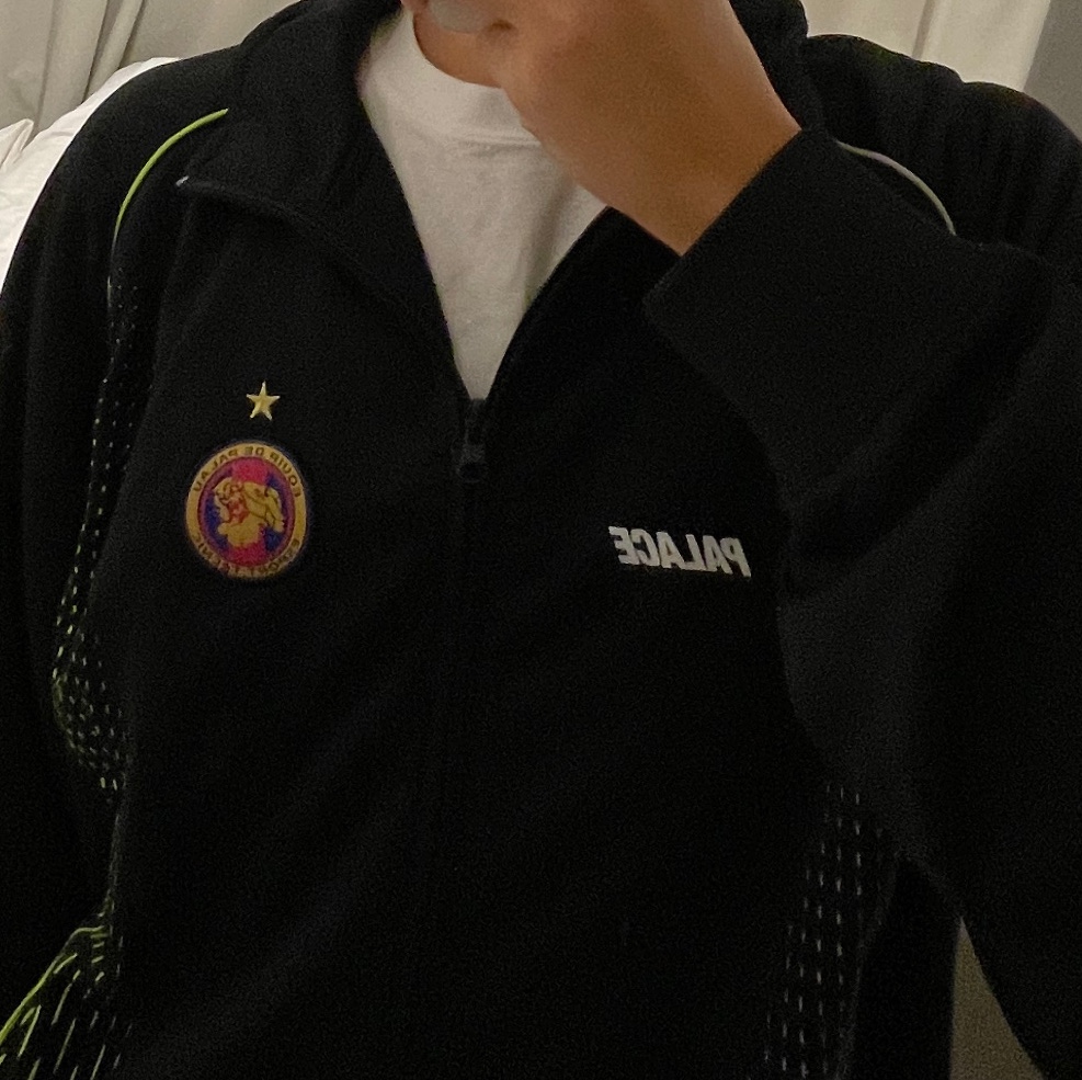 Palace Pro Team Polyknit Funnel Black - 25FW 착용 스타일