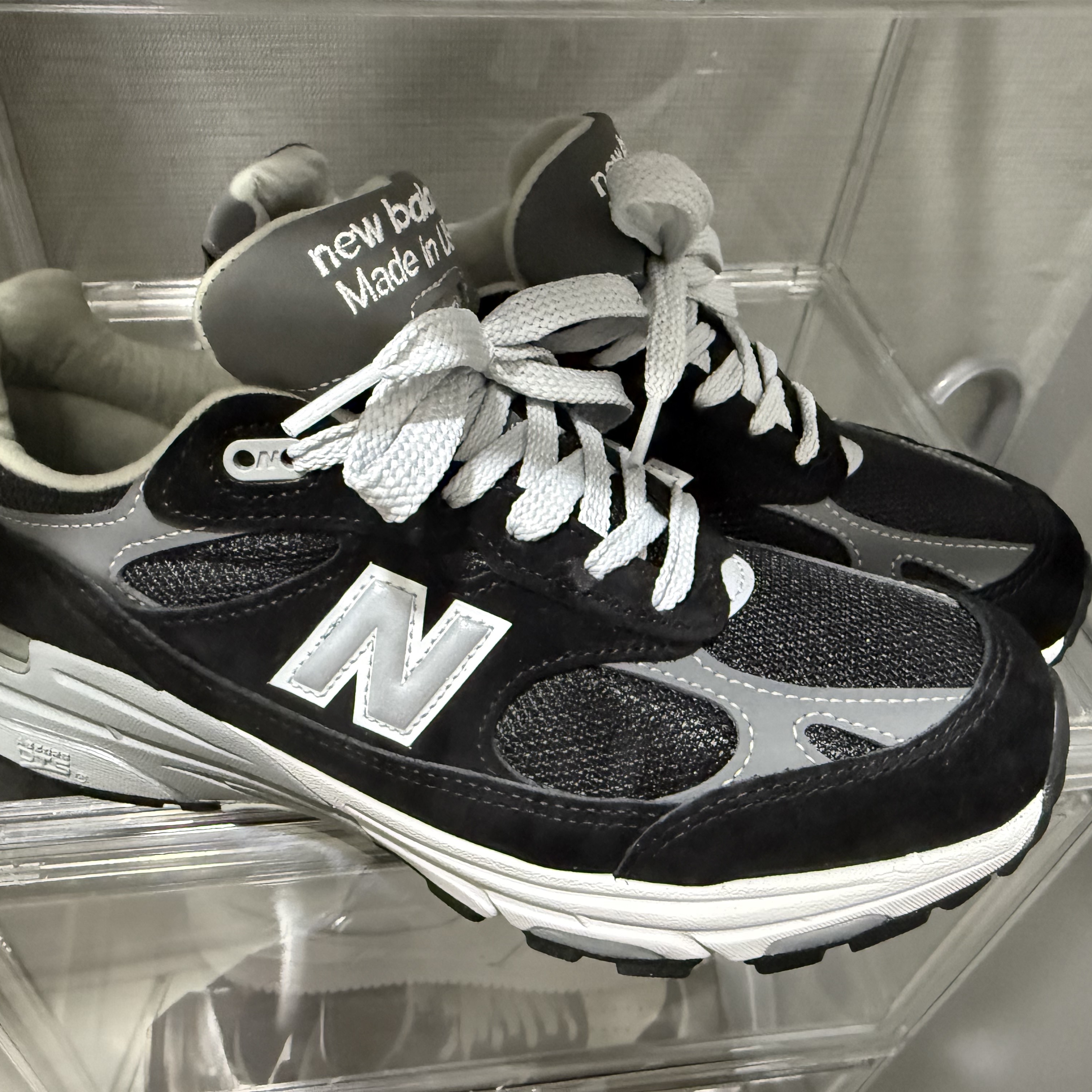 New Balance 993 Made in USA Black - D Standard 착용 스타일