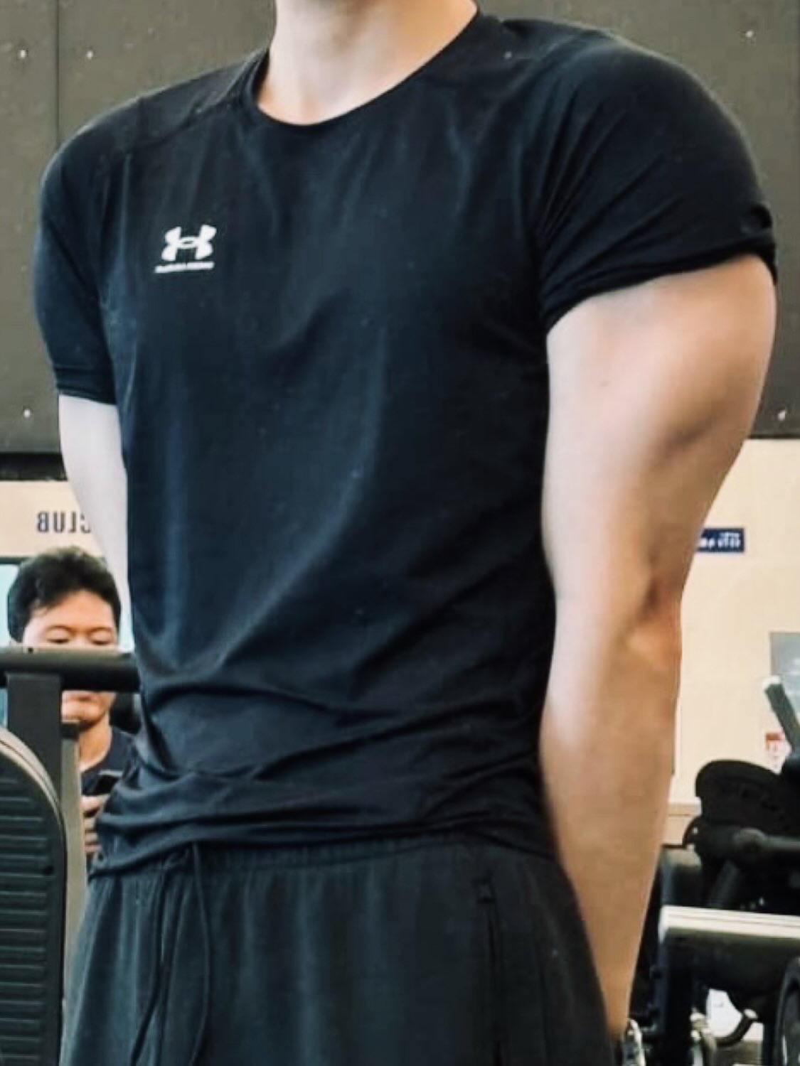 Under Armour HeatGear Short Sleeve Black White 착용 스타일