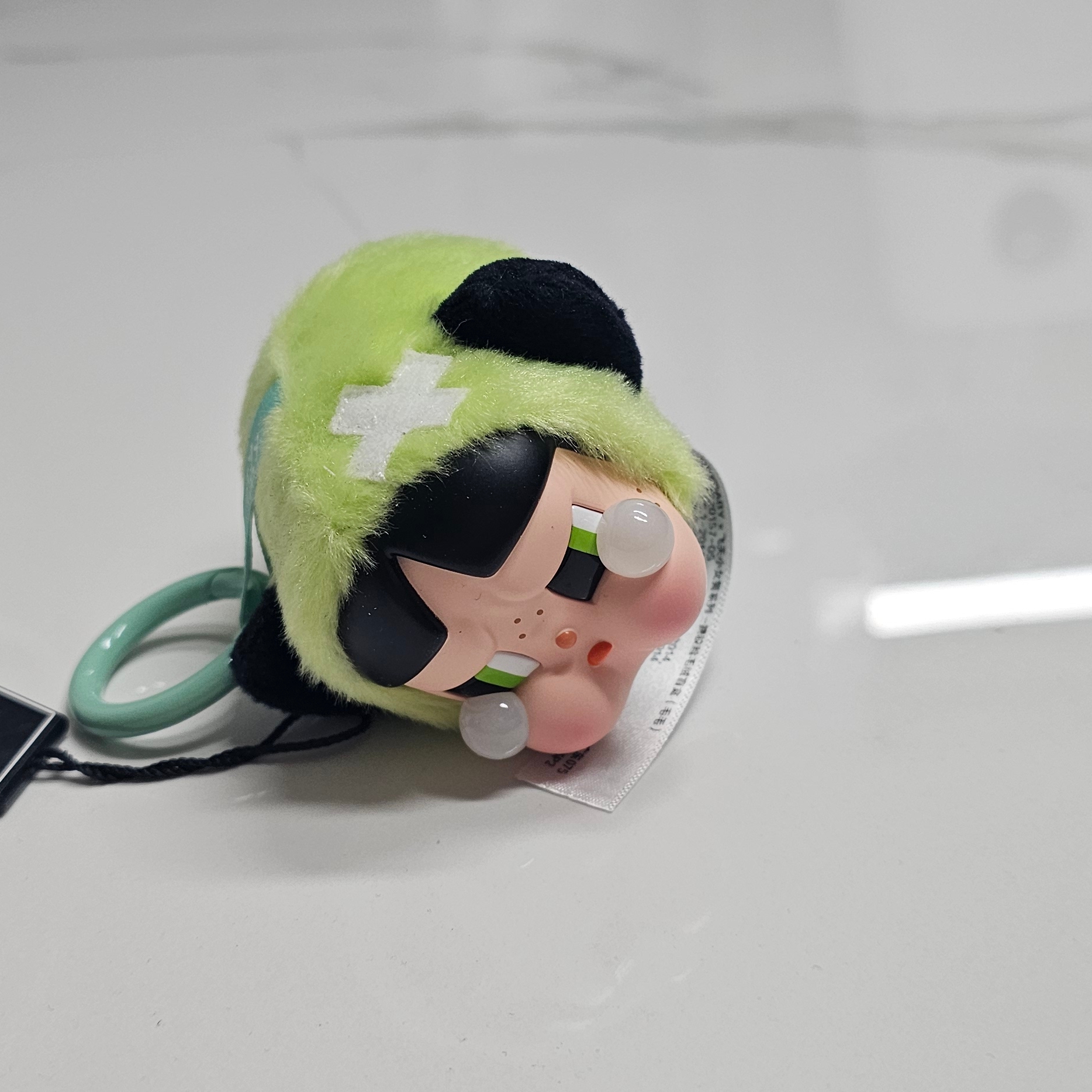 Pop Mart Crybaby x Powerpuff Girls Series Keyring Buttercup (Opened Case) 착용 스타일 - 1