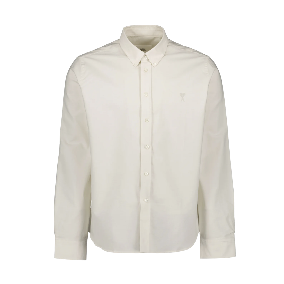 USH160-CO0031-193 Ami De Coeur-Embroidered Shirt Chalk