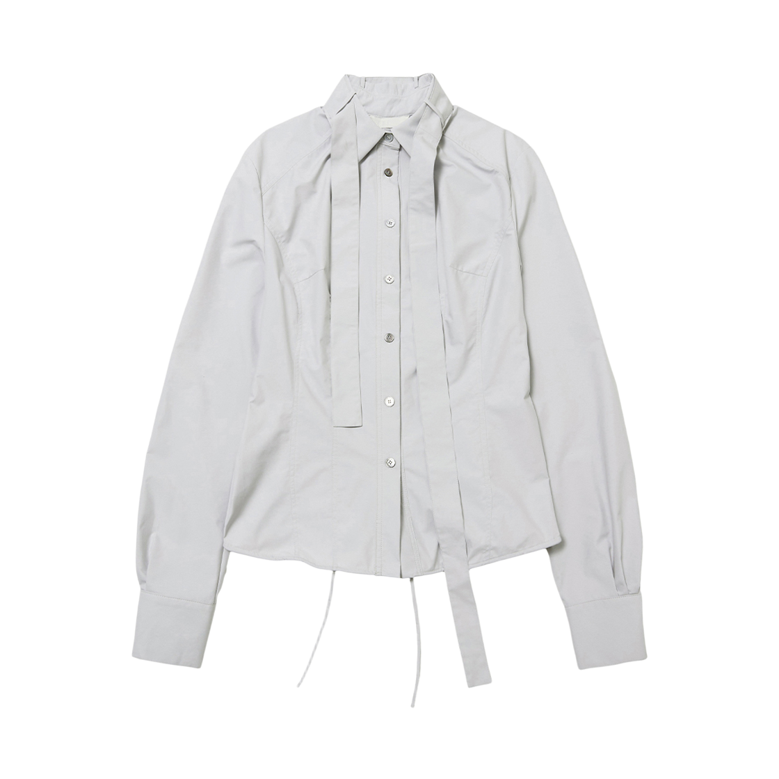 S25FW2003LG SEEN Tie Stiched Nylon Shirts Light Grey