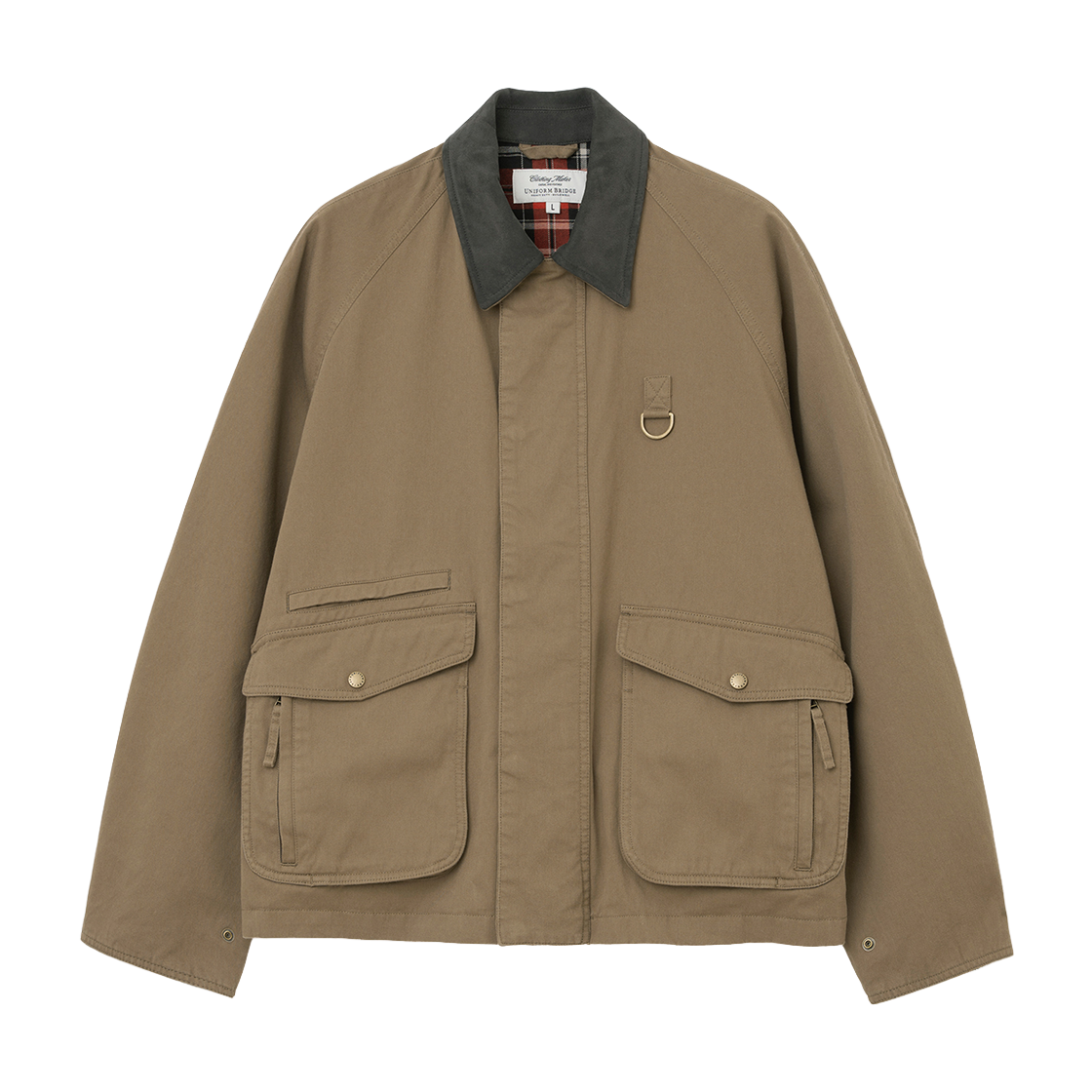 UB2578JK039MBR Uniform Bridge Washed Short Hunting Jacket Mocha