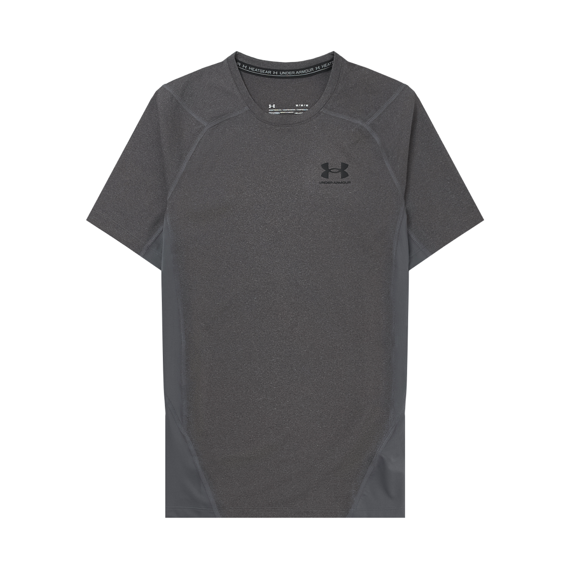 언더아머 히트기어 숏슬리브 헤더 블랙(Under Armour HeatGear Short Sleeve Heather Black)