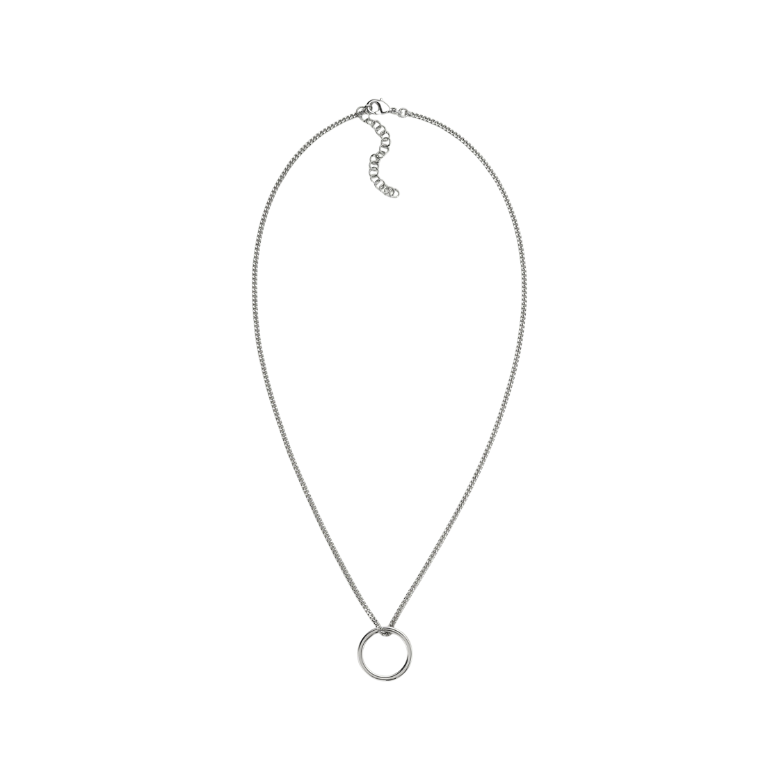 SM6UU0020SV0128951 MM6 Maison Margiela Minimal Logo Necklace Silver