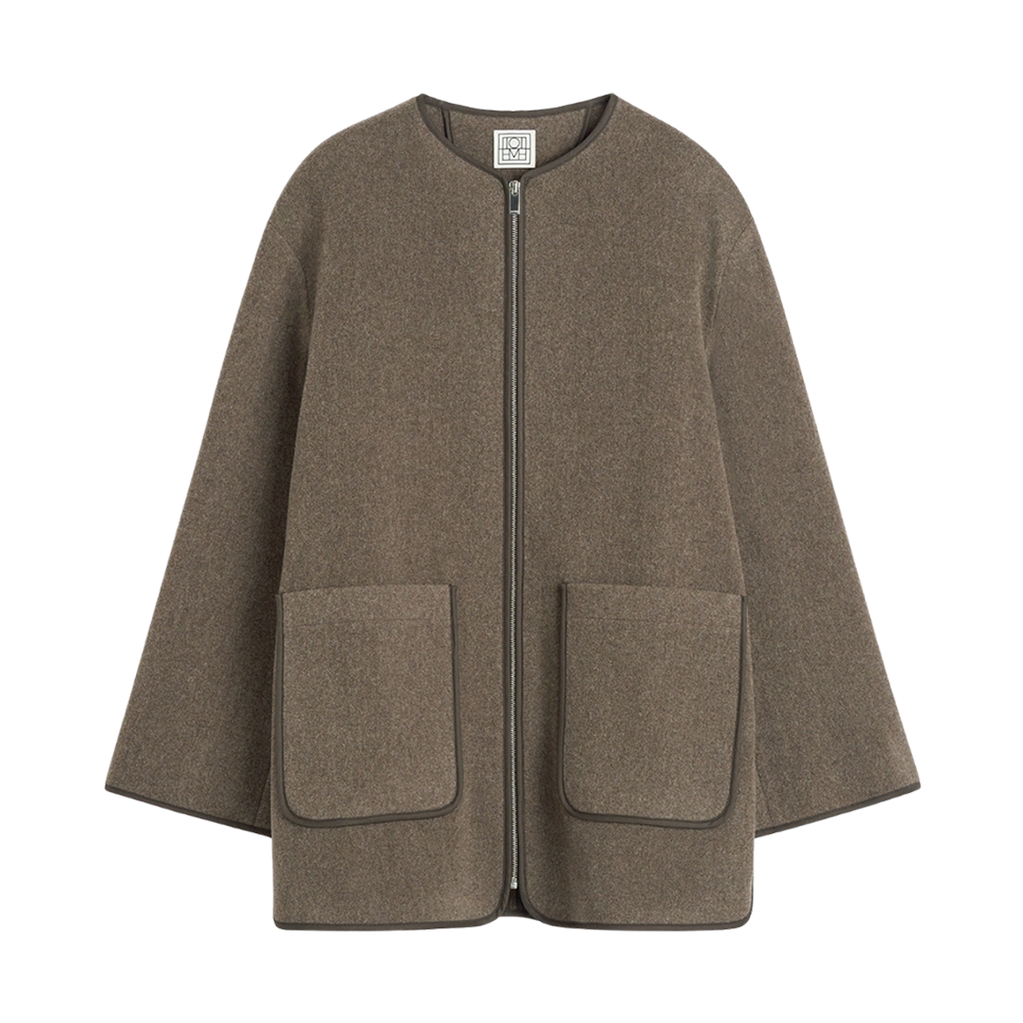 (W) 토템 펠트 울 자켓 오크 멜란지((W) Toteme Felted Wool Jacket Oak Melange)