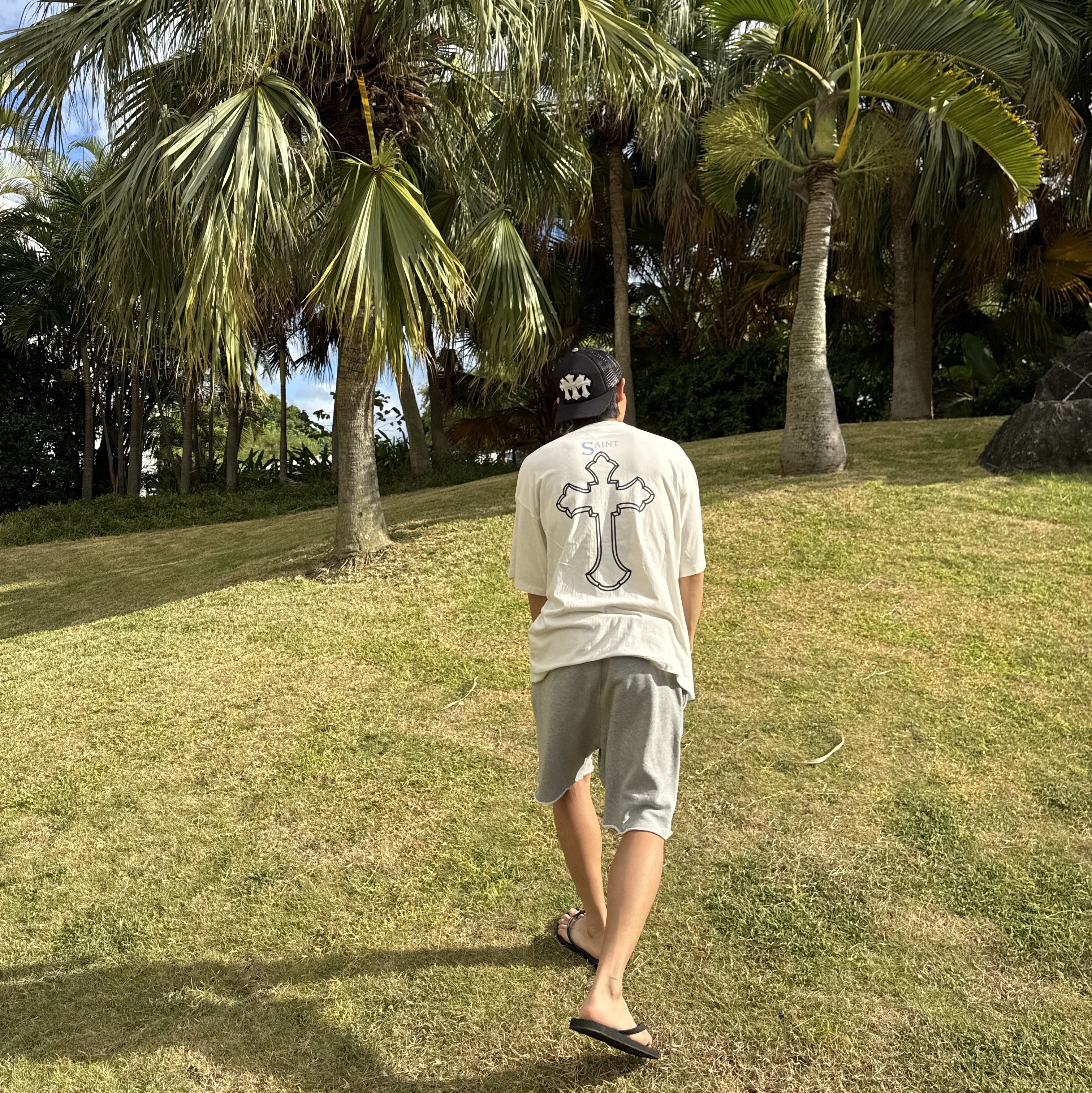 Saint Mxxxxxx x 2Pac S/S T-Shirt White - 25SS 착용 스타일 - 3