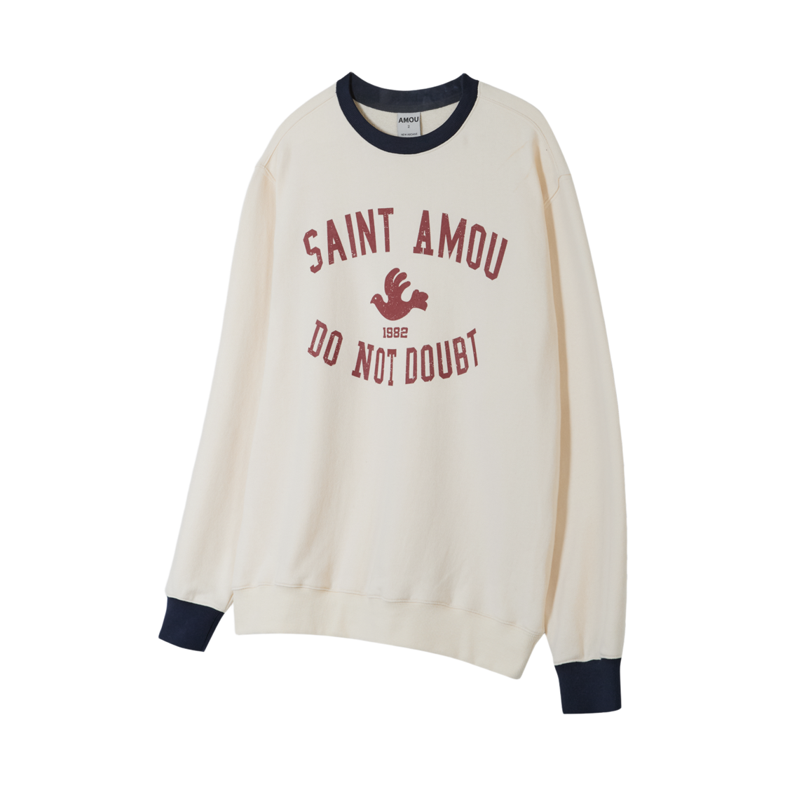 아모우 세인트 아모우 링거 스웨트 셔츠 크림(AMOU Saint Amou Ringer Sweat Shirts Cream) - 2