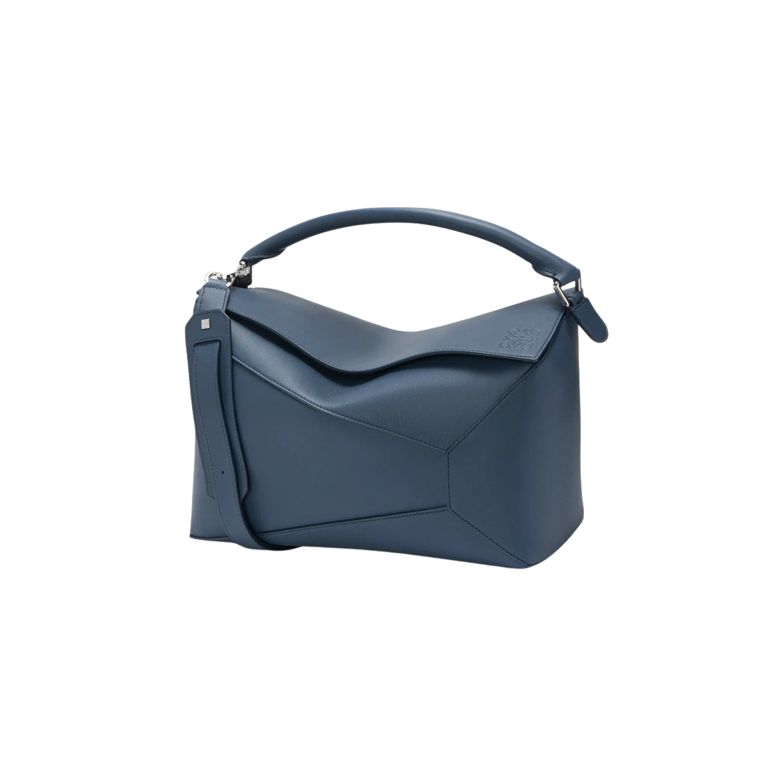B510P00X04-6969 Loewe Large Puzzle Edge Bag in Classic Calfskin Indigo Dye