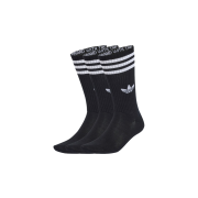 Adidas 3 Stripes High Crew Socks Black (3 Pack)