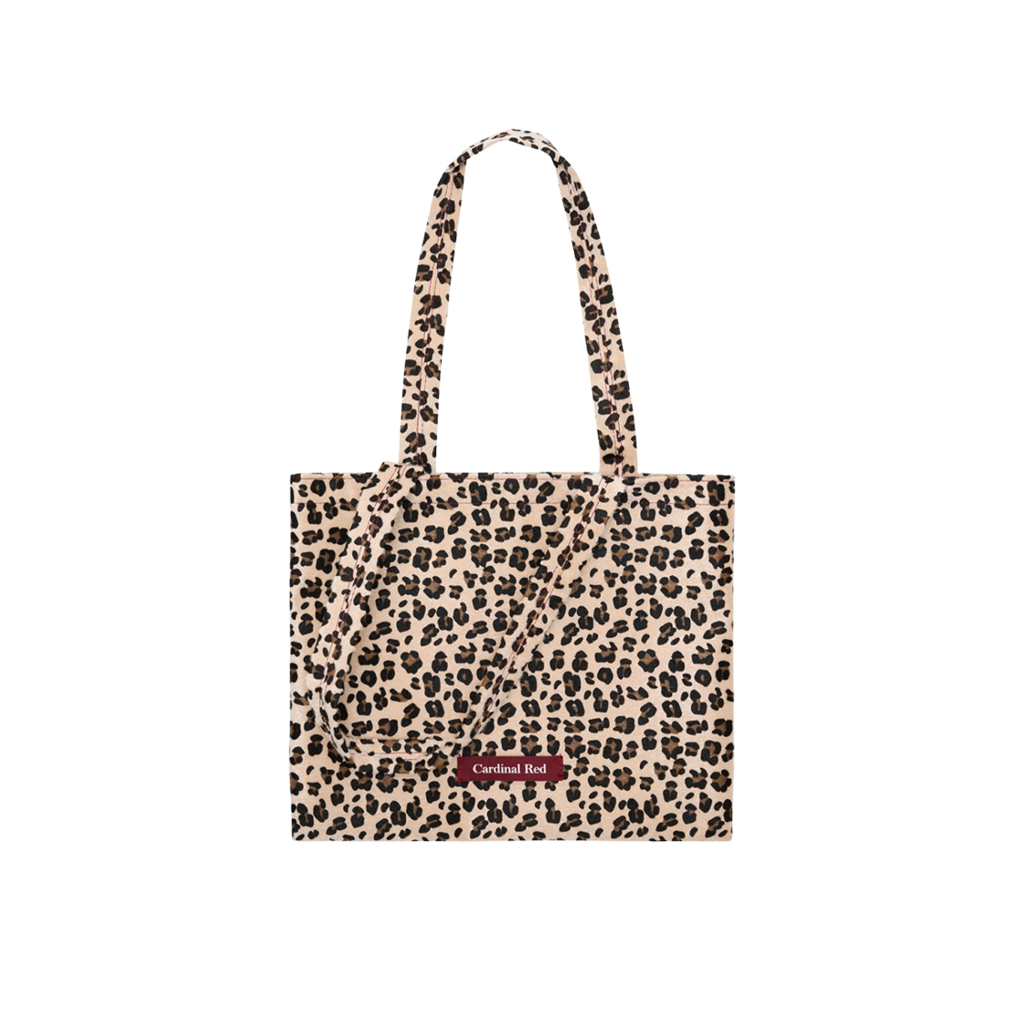 카디널 레드 에코 레오파드 백 크림(Cardinal Red Eco Leopard Bag Cream)