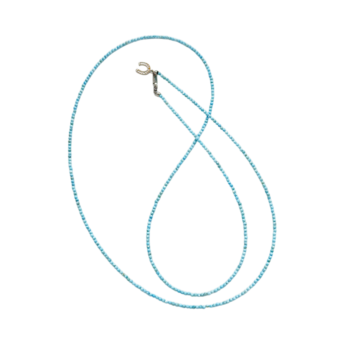 어거스트하모니 터키 타이니 비즈 오페라 네크리스(August Harmony Turquoise Tiny Beads Opera Necklace)