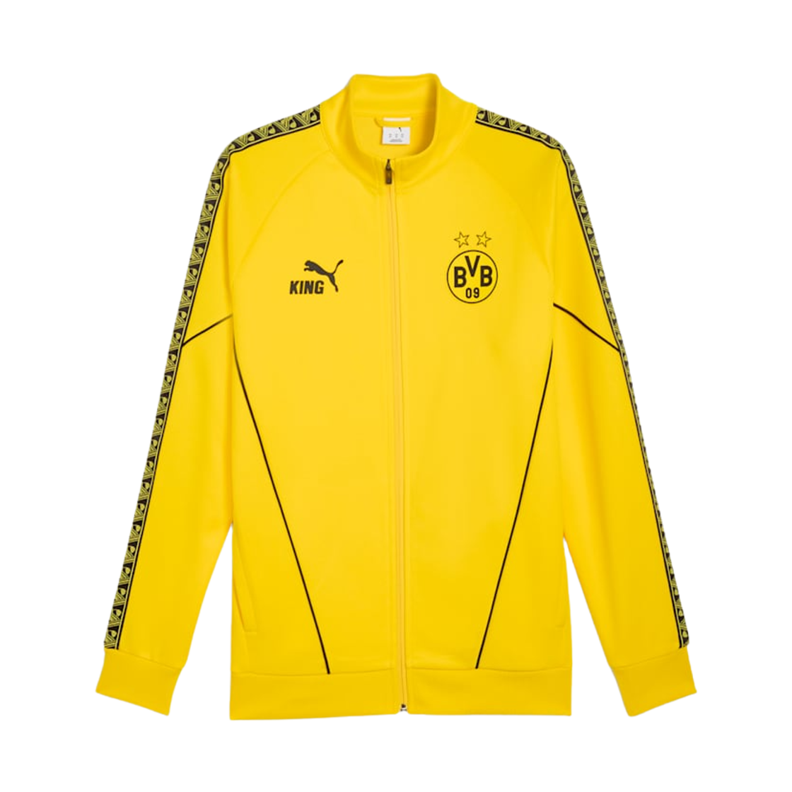 푸마 브루시아 도르트문트 킹 앤섬 자켓 패스터 옐로우 블랙(Puma Borussia Dortmund King Anthem Jacket Faster Yellow Black)