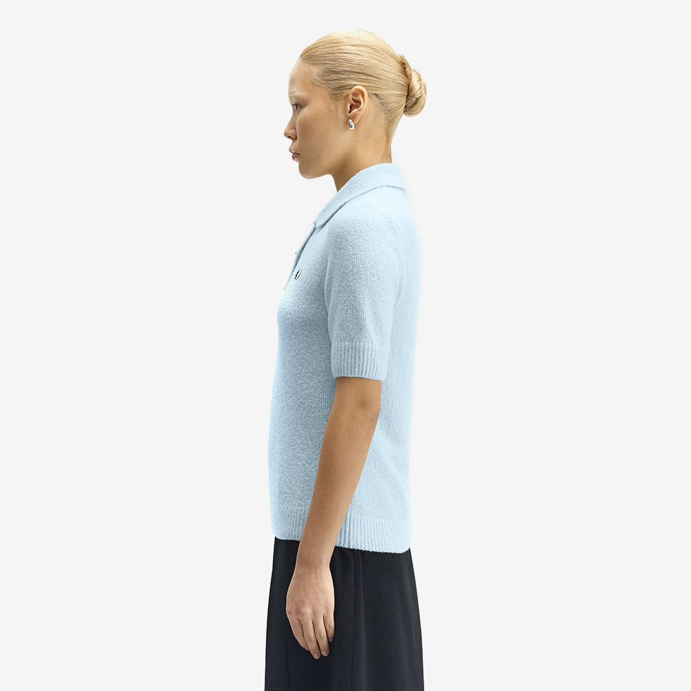 프레드페리 우먼스 텍스쳐드 니트 셔츠 라이트 아이스(Fred Perry Womens Textured Knitted Shirt Light Ice) - 3