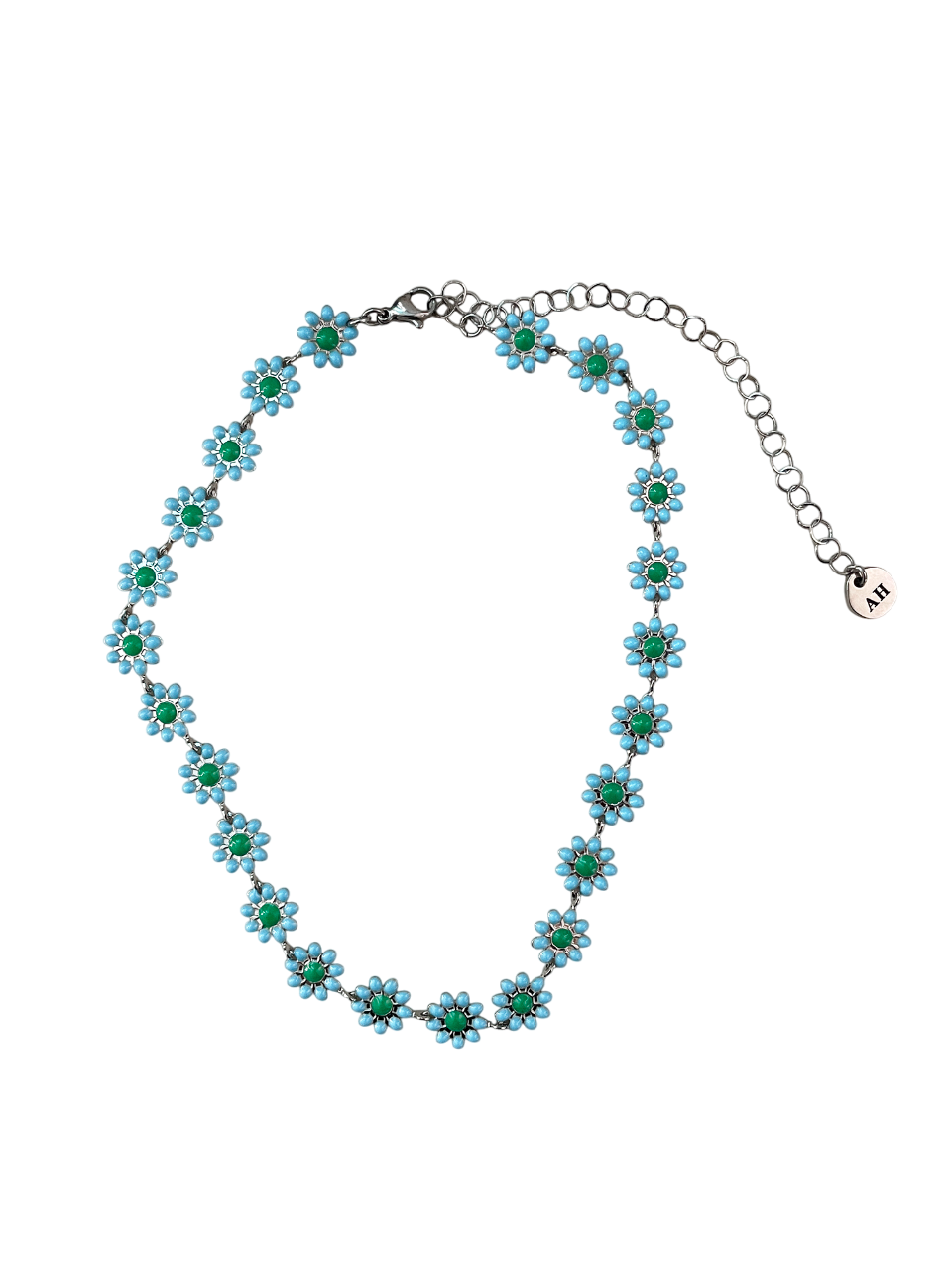 어거스트하모니 섬머 데이지 초커 블루(August Harmony Summer Daisy Choker Blue)