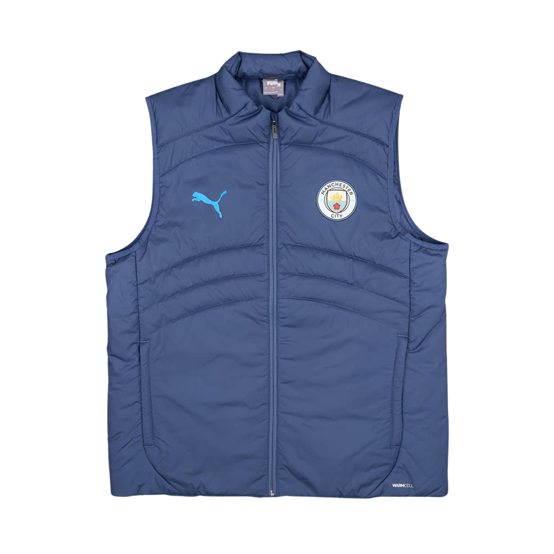 777552-12 Puma Manchester City 2024/25 Training Gilet Navy