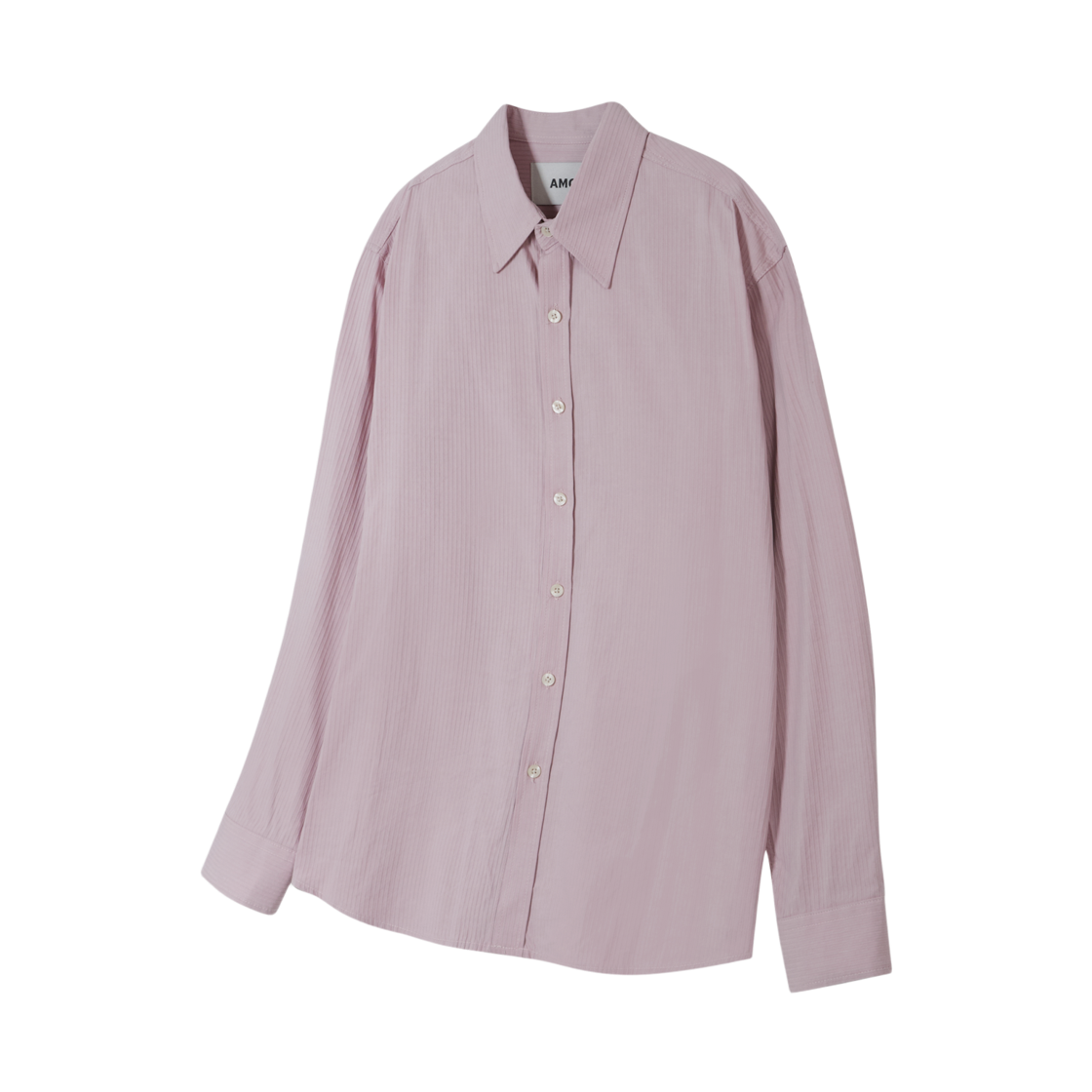 아모우 솔리드 스트라이프 바이오 셔츠 인디고 핑크(AMOU Solid Stripe Bio Shirts Indigo Pink) - 2
