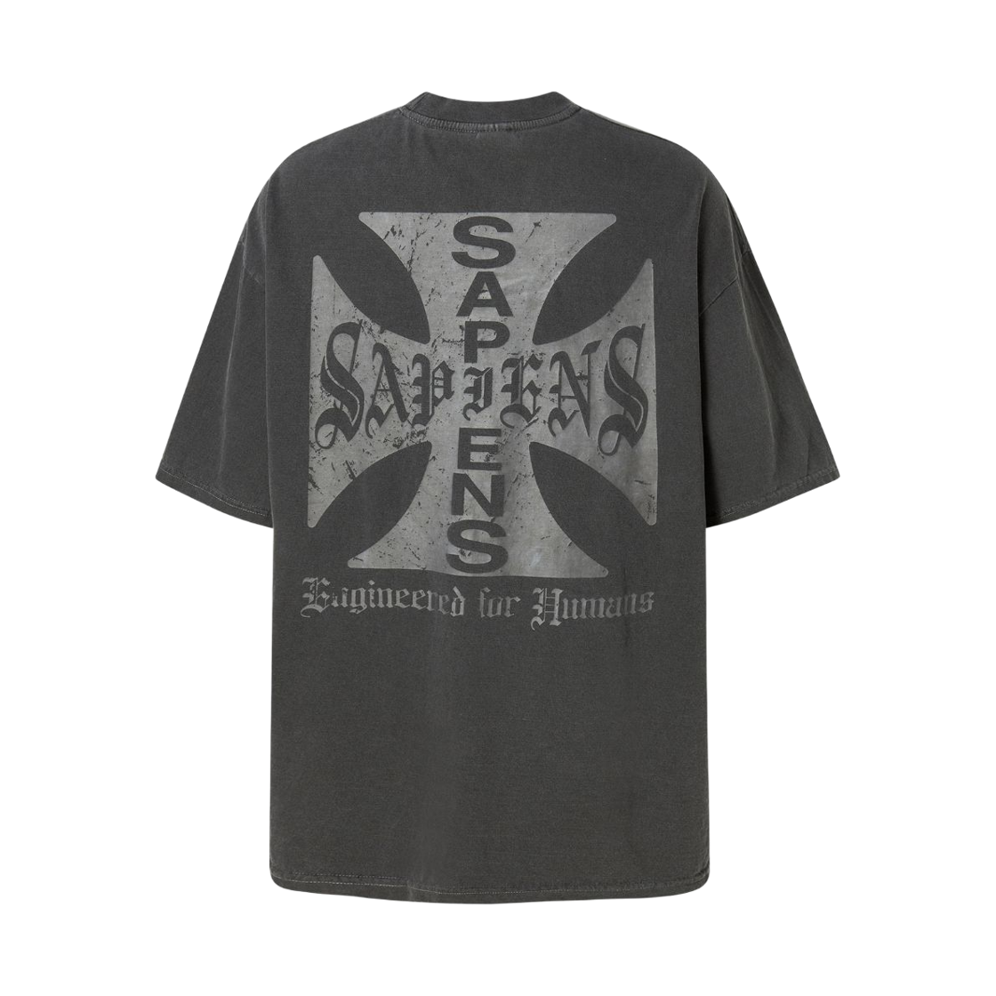 [KREAM 단독] 사피엔스 네오 사피엔스 오버핏 반팔티 피그먼트 차콜([KREAM 단독] Sapiens Neo Sapiens Over Fit Short Sleeves Pigment Charcoal)