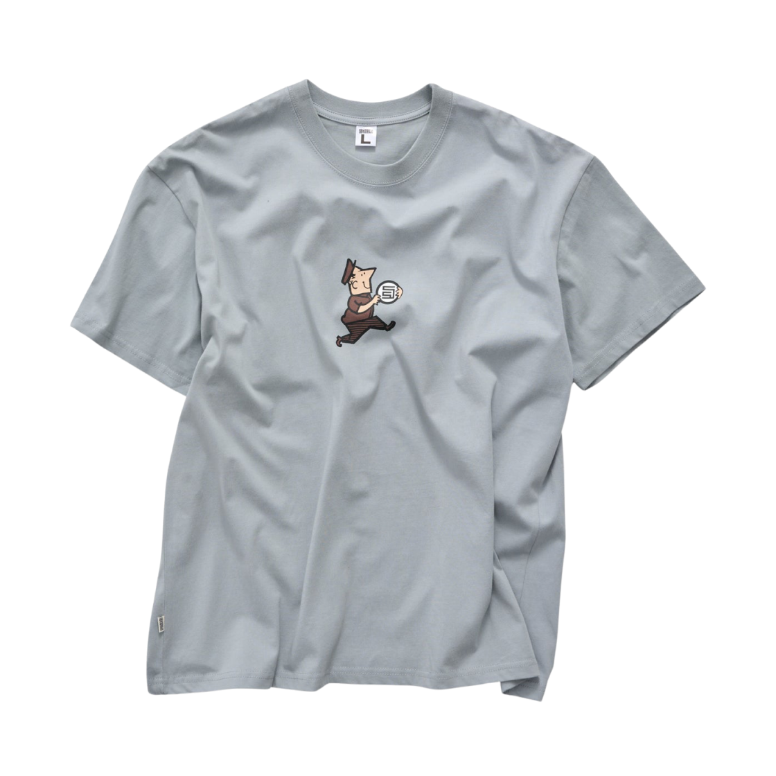 SD025S1009 S/Double Man with Dot T-Shirt Blue Grey