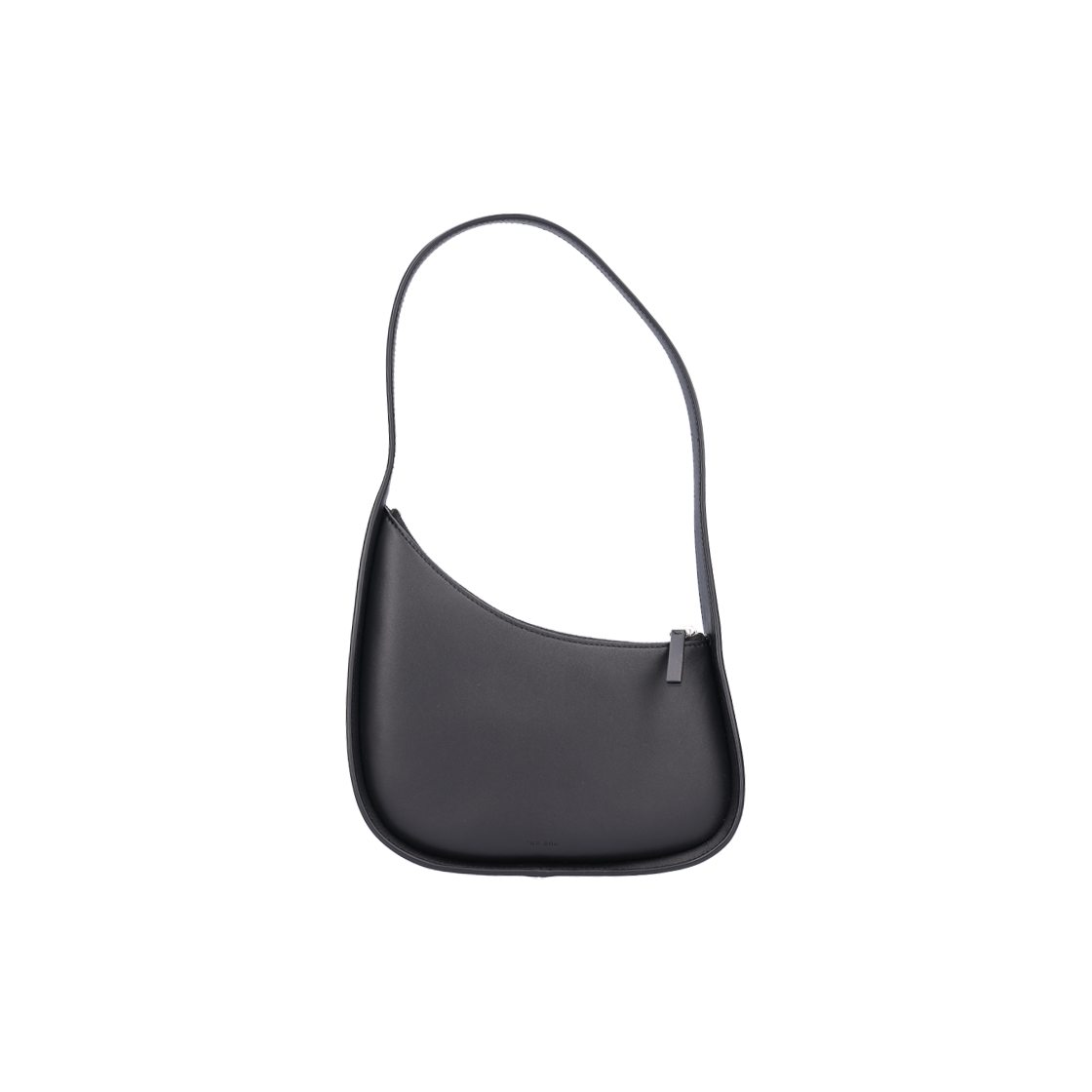 ITMUQSP5J6O6 The Row Half Moon Leather Bag Black