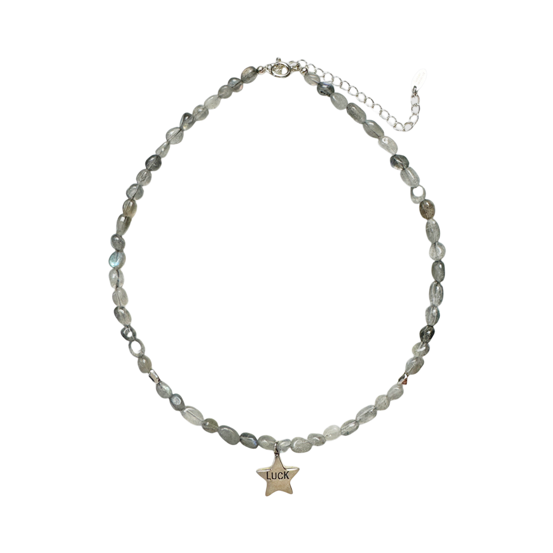 AHNK0026 August Harmony 925silver Luckstar Labrado Necklace