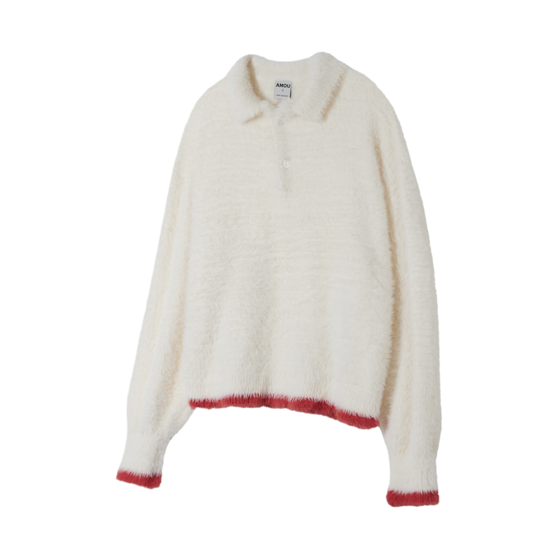 아모우 모헤어 워셔블 카라 니트 아이보리(AMOU Mohair Washable Kara Knit Ivory) - 2