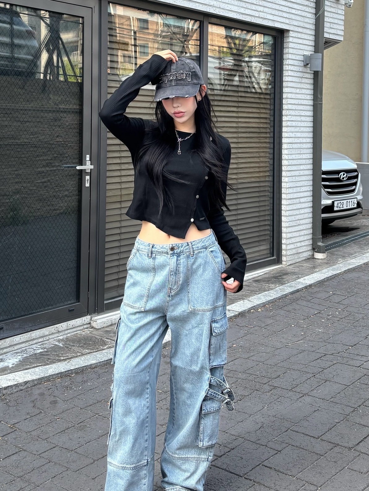 LOSTGARDEN Route Black 착용 스타일 - 2