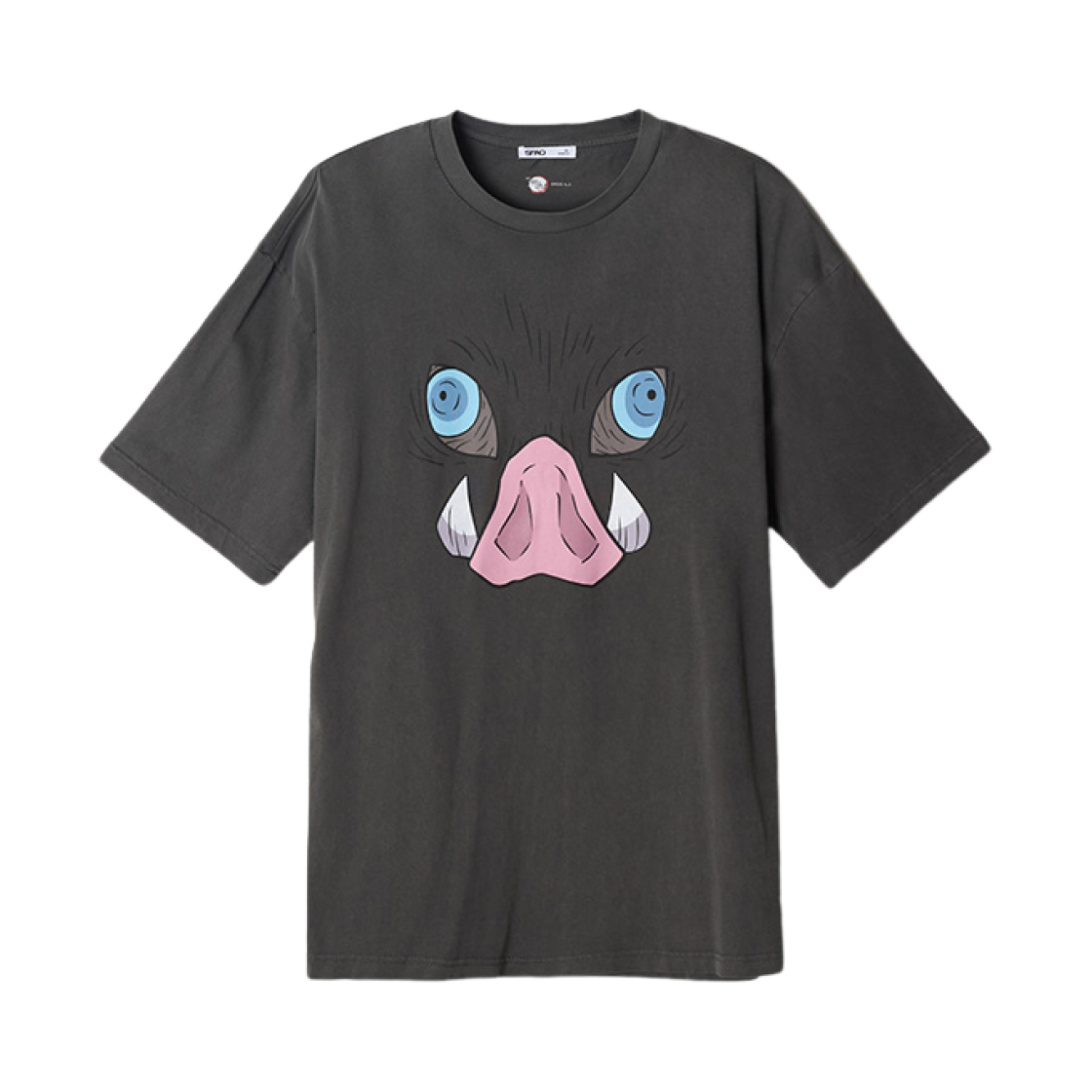 스파오 x 귀멸의 칼날 반팔 티셔츠 차콜(Spao x Demon Slayer Short Sleeve T-Shirt Charcoal)