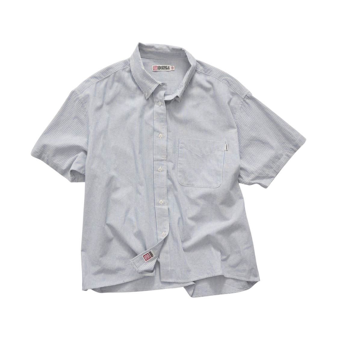 SD025S1410 S/Double Stripe Short Sleeve Shirt Striped