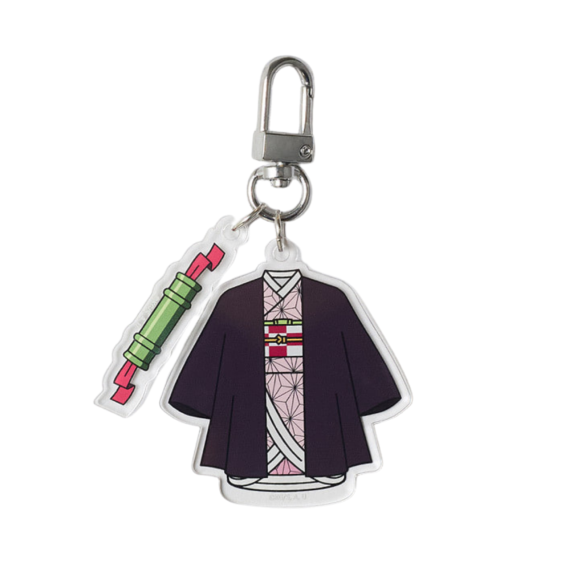 스파오 x 귀멸의 칼날 네즈코 키링 브라운(Spao x Demon Slayer Nezuko Keyring Brown)