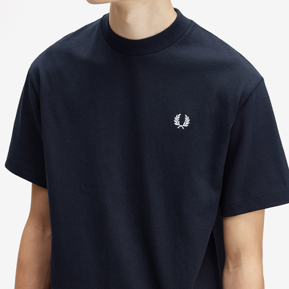 프레드페리 릴렉스드 티셔츠 네이비(Fred Perry Relaxed T-Shirt Navy Snow White) - 5
