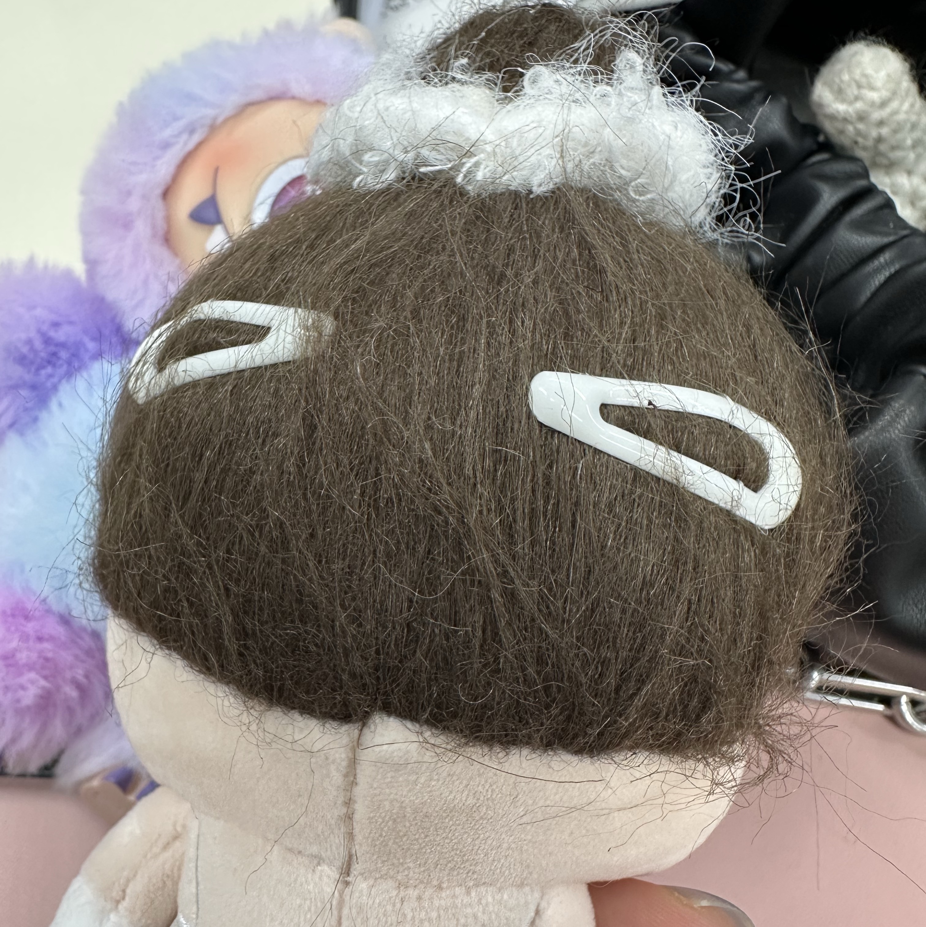 Pop Mart Crybaby Shiny Shiny Series Plush Pedant Blister Pack, Pop Mart Labubu The Monsters Highlight Series Luck Keyring (Opened Case) 착용 스타일 - 2