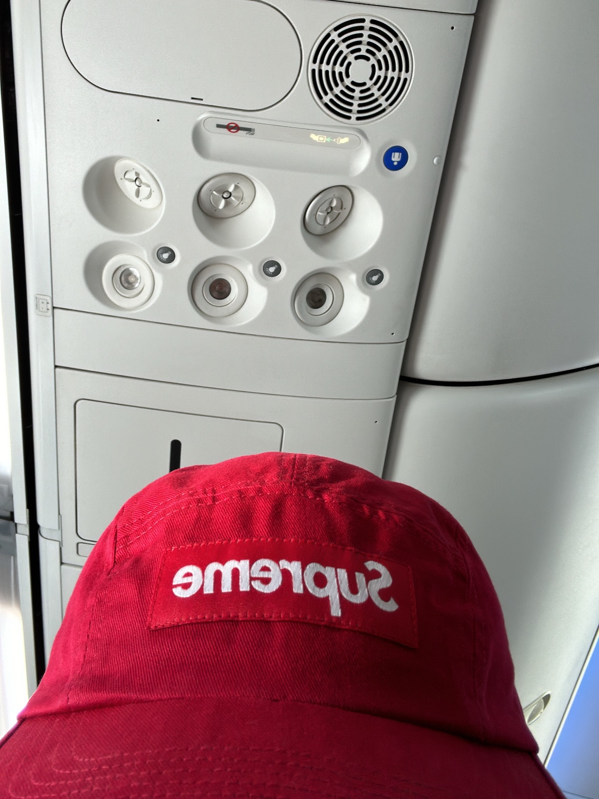 Supreme Washed Chino Twill Camp Cap Red - 24SS 착용 스타일