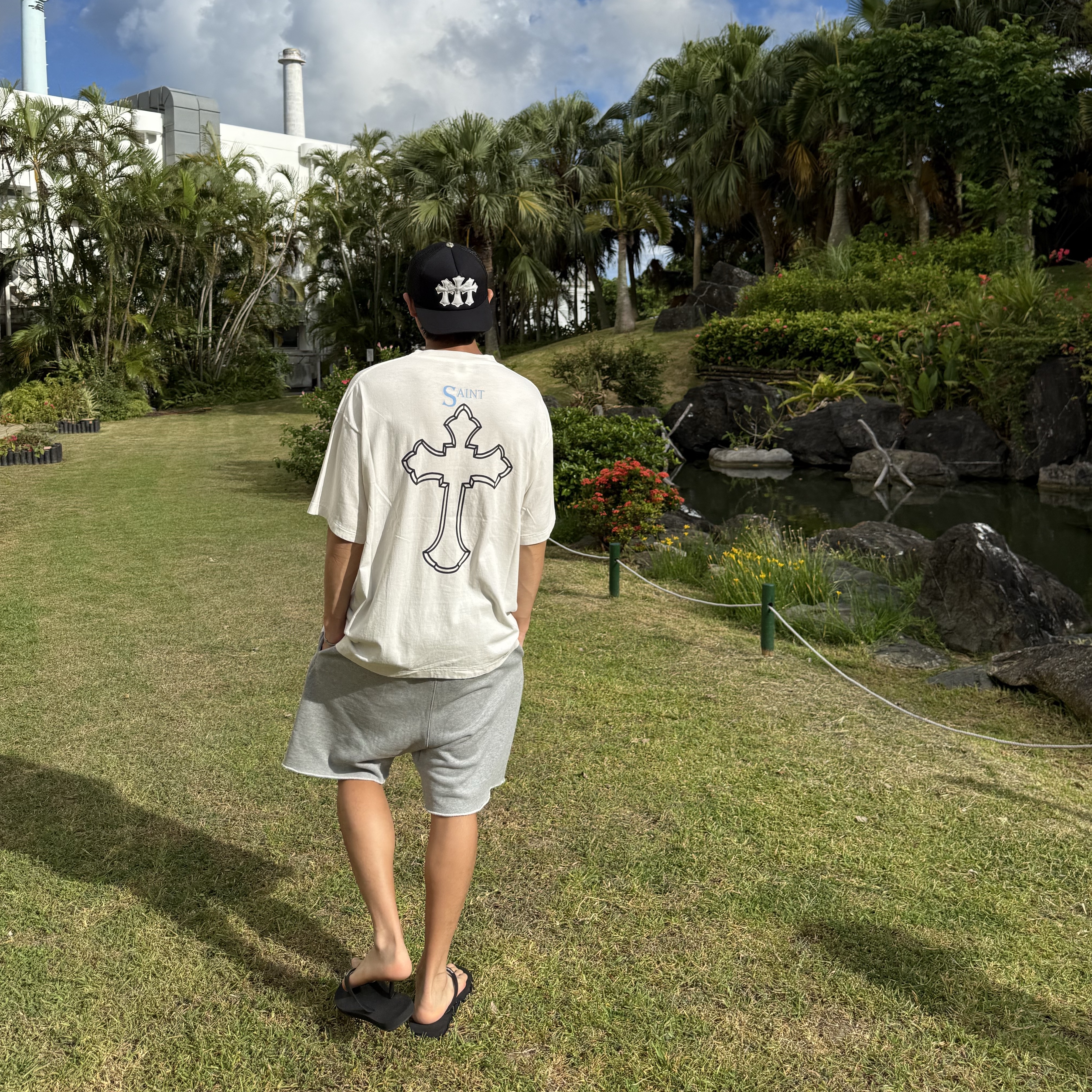 Saint Mxxxxxx x 2Pac S/S T-Shirt White - 25SS 착용 스타일 - 1