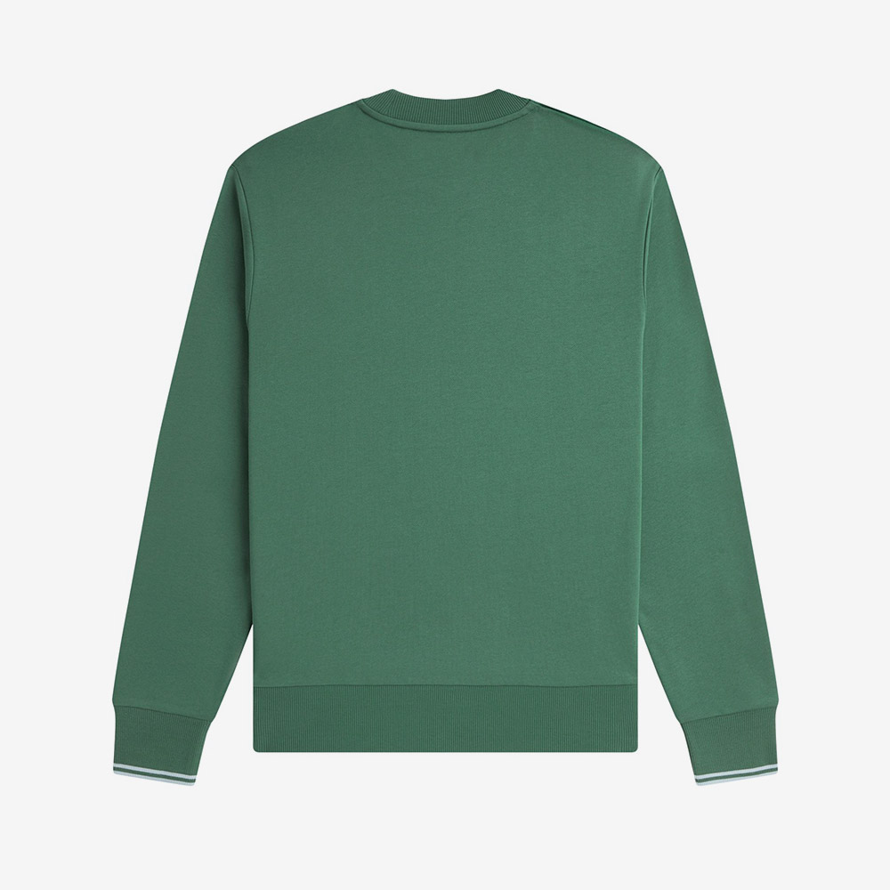 프레드페리 크루넥 스웻셔츠 스포츠그린 트랙블루(Fred Perry Crew Neck Sweatshirt Sport Green Track Blue) - 6