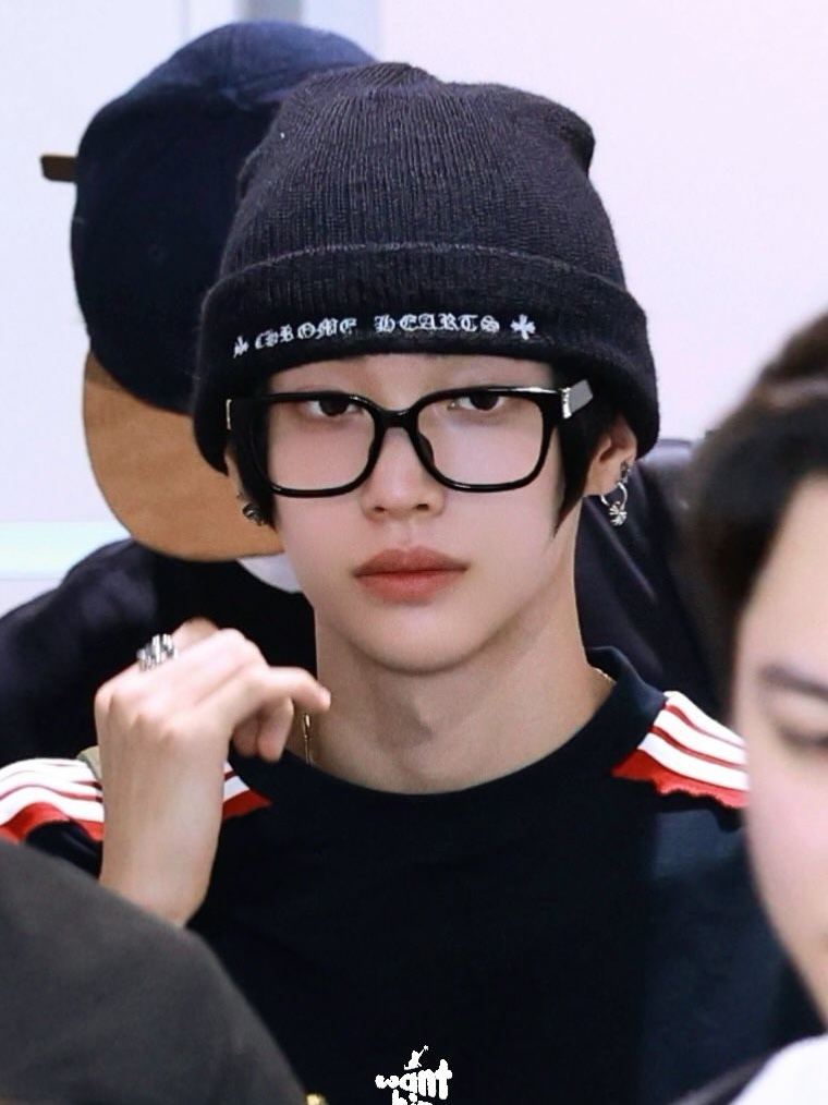 Chrome Hearts Wool Beanie Black White 착용 스타일 - 1