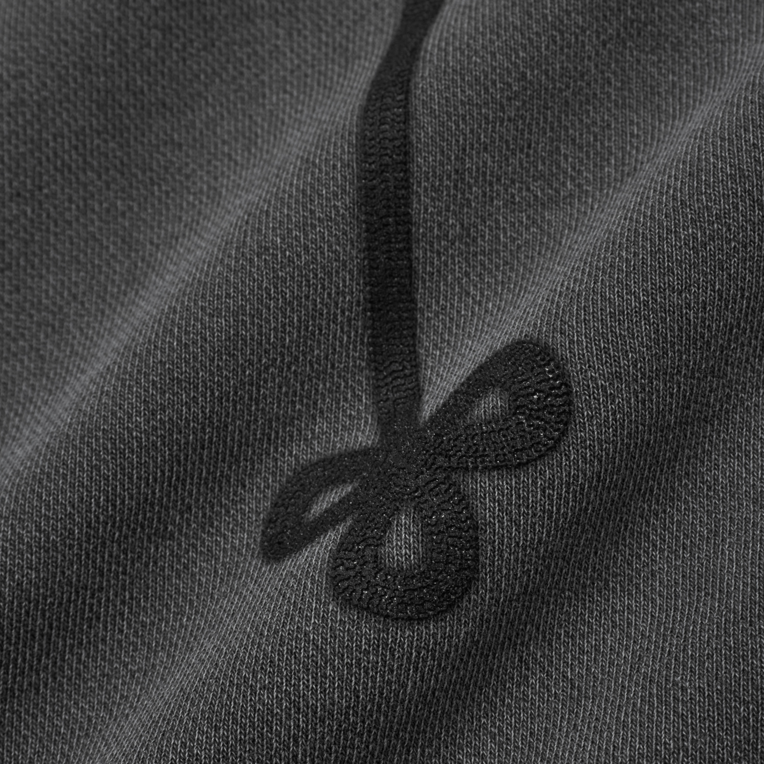 아모우 피그먼트 스웻 가디건 챠콜 그레이(AMOU Pigment Sweat Cardigan Charcoal Gray) - 5