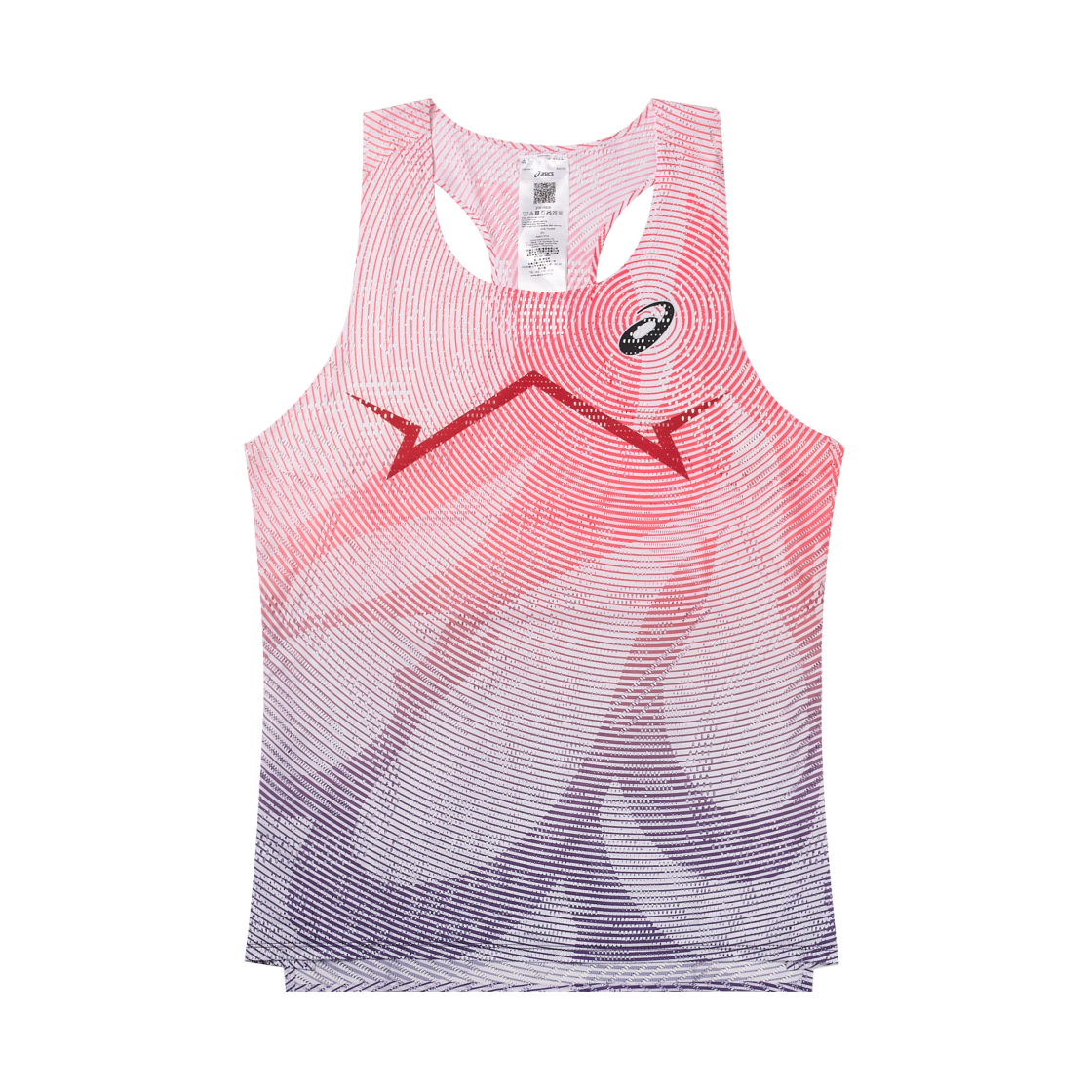 2091A806-605 Asics Metaspeed Singlet Flash Red