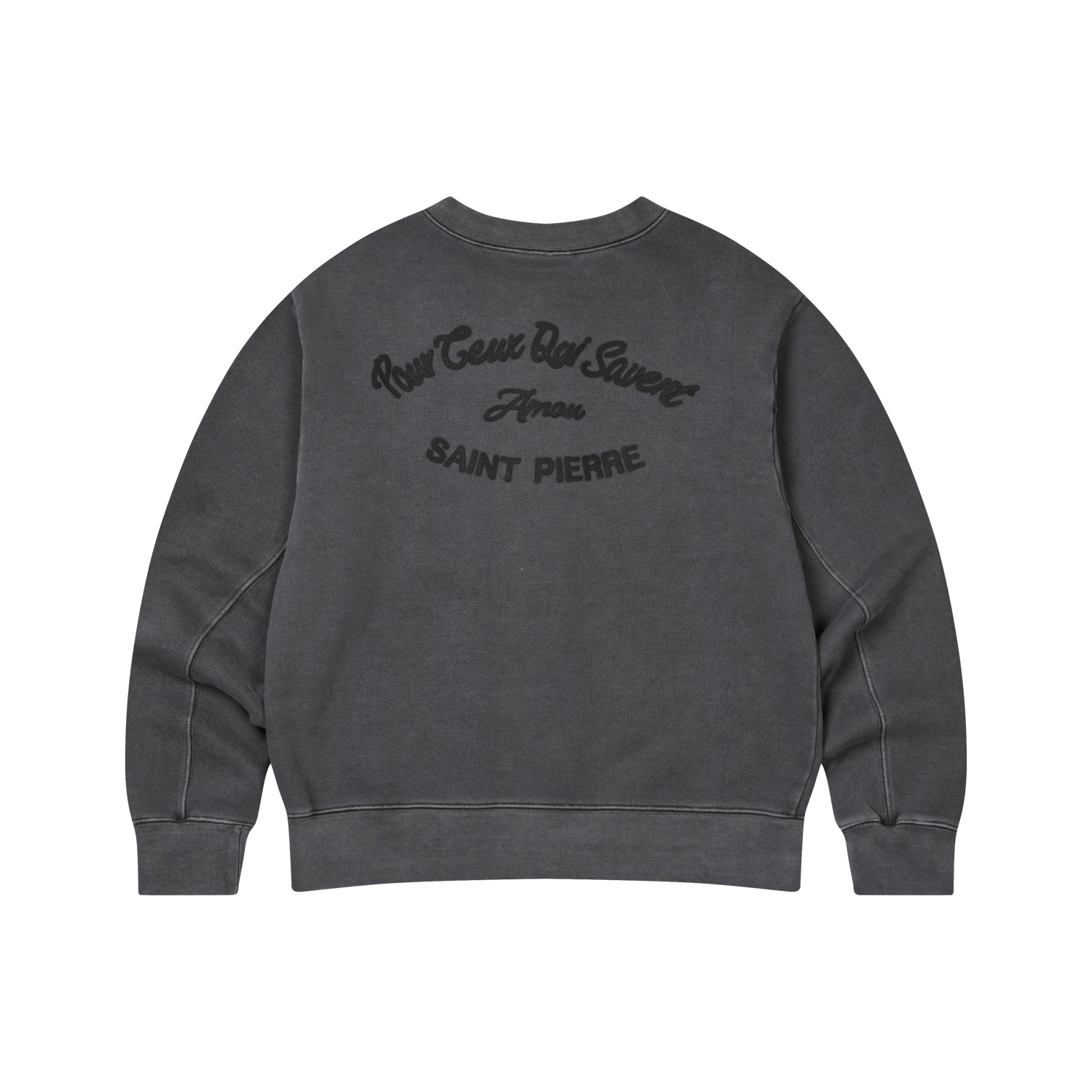 아모우 피그먼트 스웻 가디건 챠콜 그레이(AMOU Pigment Sweat Cardigan Charcoal Gray) - 3