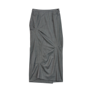 (W) Ader Error Vesinet Long Skirt Gray
