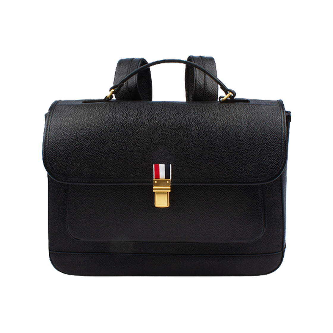 톰브라운 페블 그레인 레더 스쿨백 블랙(Thom Browne Pebble Grain Leather School Bag Black)