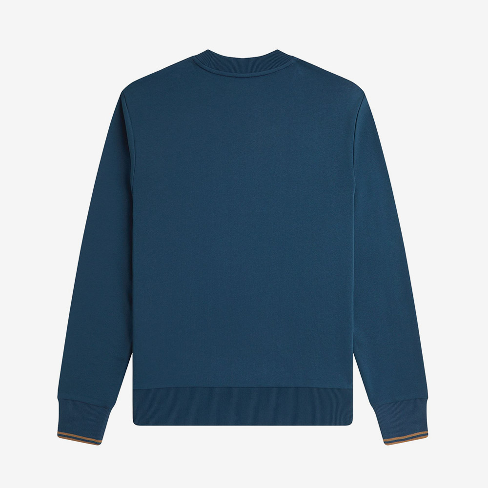 프레드페리 크루넥 스웻셔츠 다크페트롤 쉐이디드 스톤(Fred Perry Crew Neck Sweatshirt Dark PetroLong Sleevehaded Stone) - 5