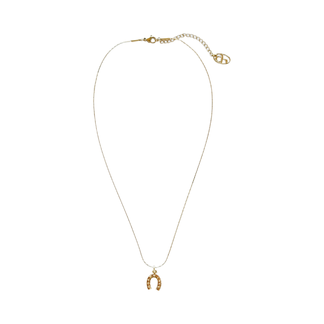 AHNK0020 August Harmony Mini Horseshoe Necklace Gold