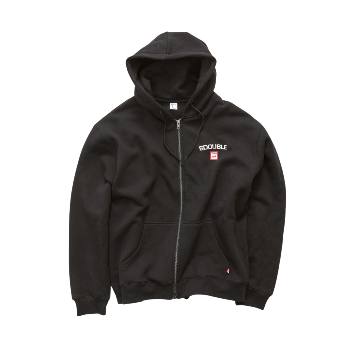 에스더블 시티 집 스루 후드 블랙(S/Double Cities Zip Through Hood Black)